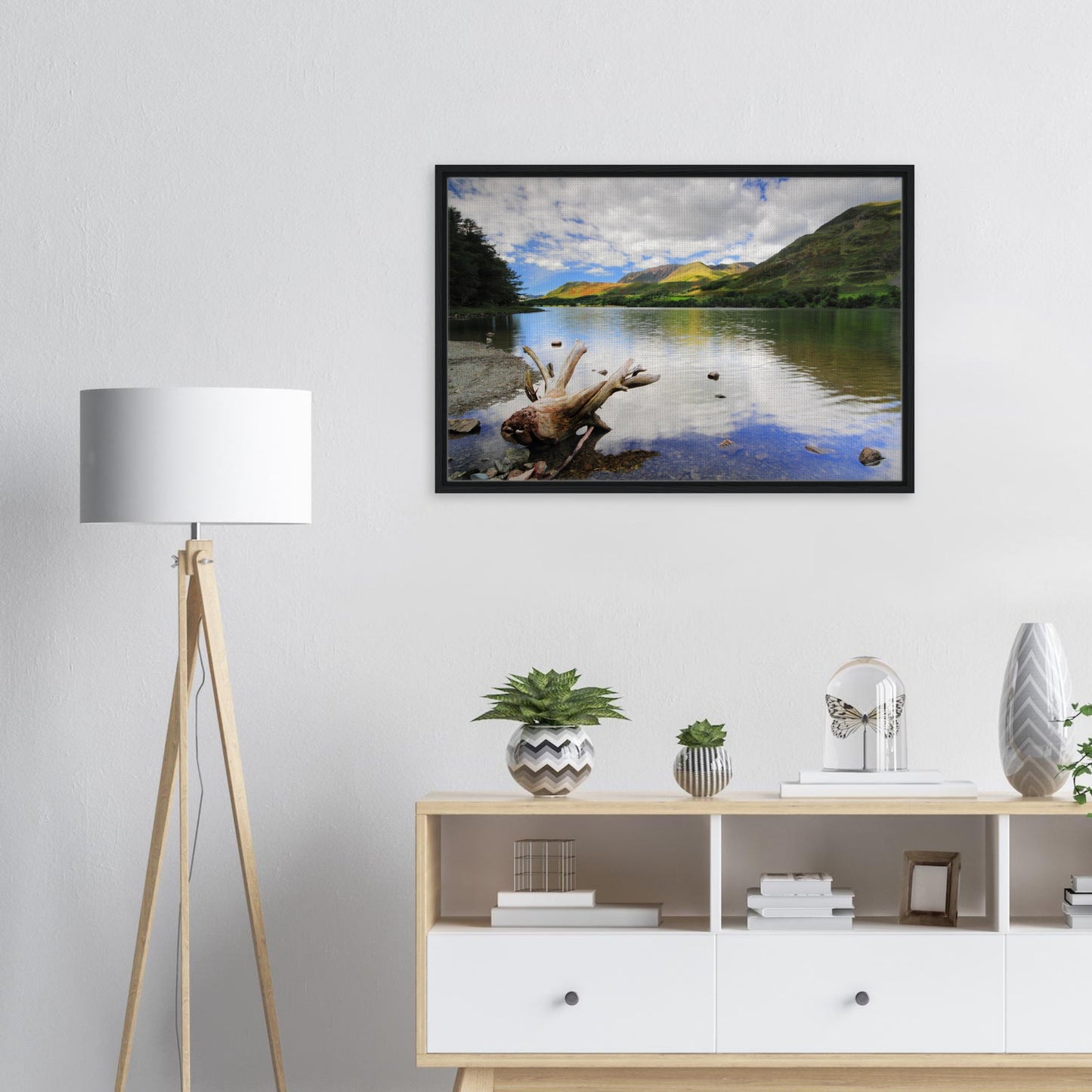 Buttermere framed artwork showing timeless natural charm