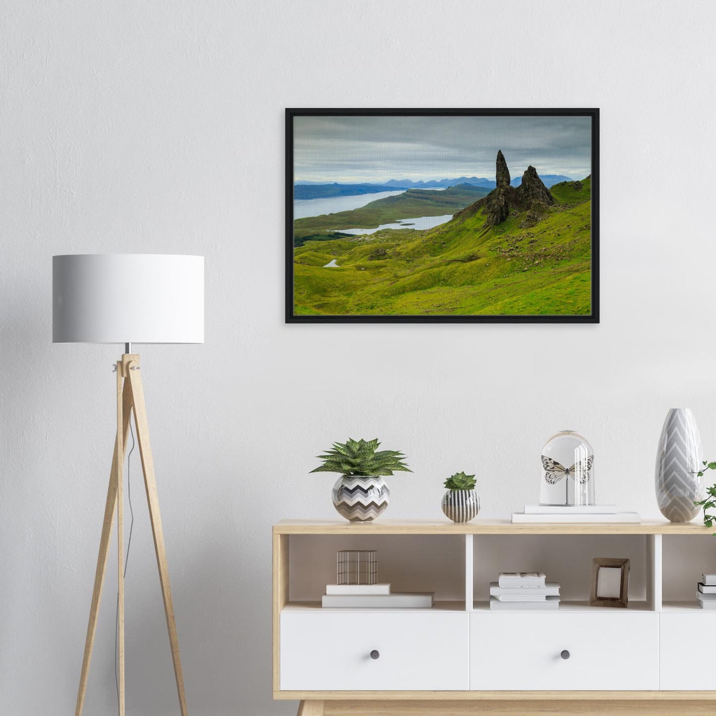 Scenic framed canvas of Skye’s most famous rock formation