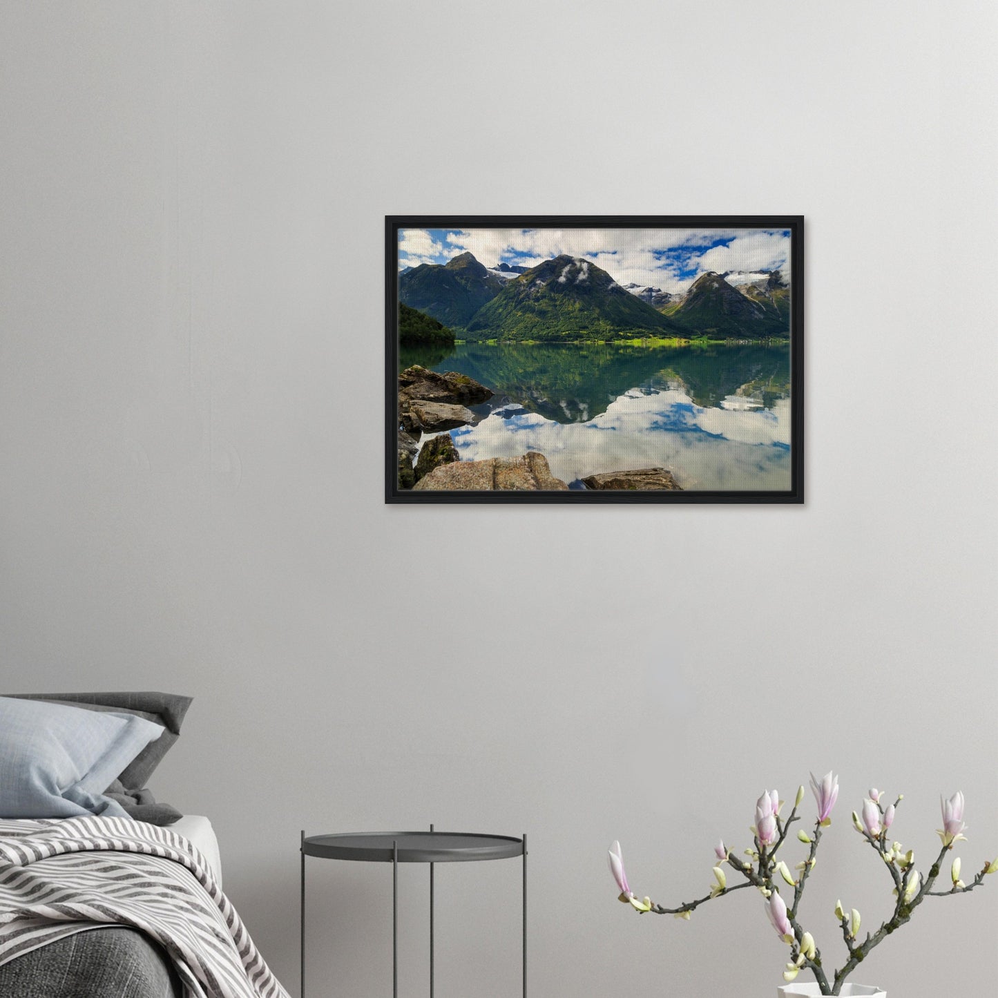 Landscape canvas print of Strynevatnet’s tranquil beauty