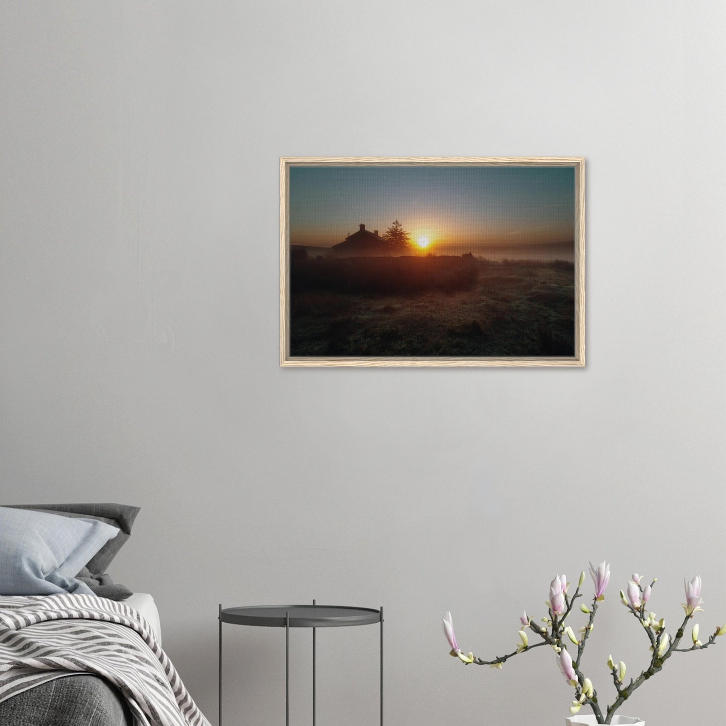 Dartmoor National Park framed sunrise landscape