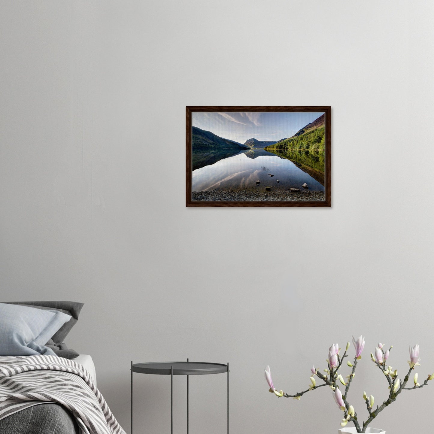Calm English lake framed photography