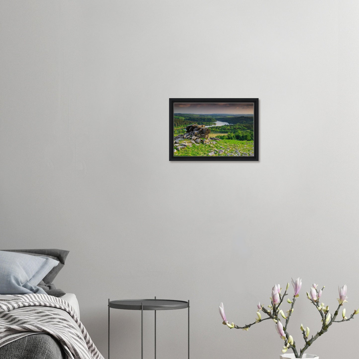 Devon moorland canvas featuring iconic Leather Tor