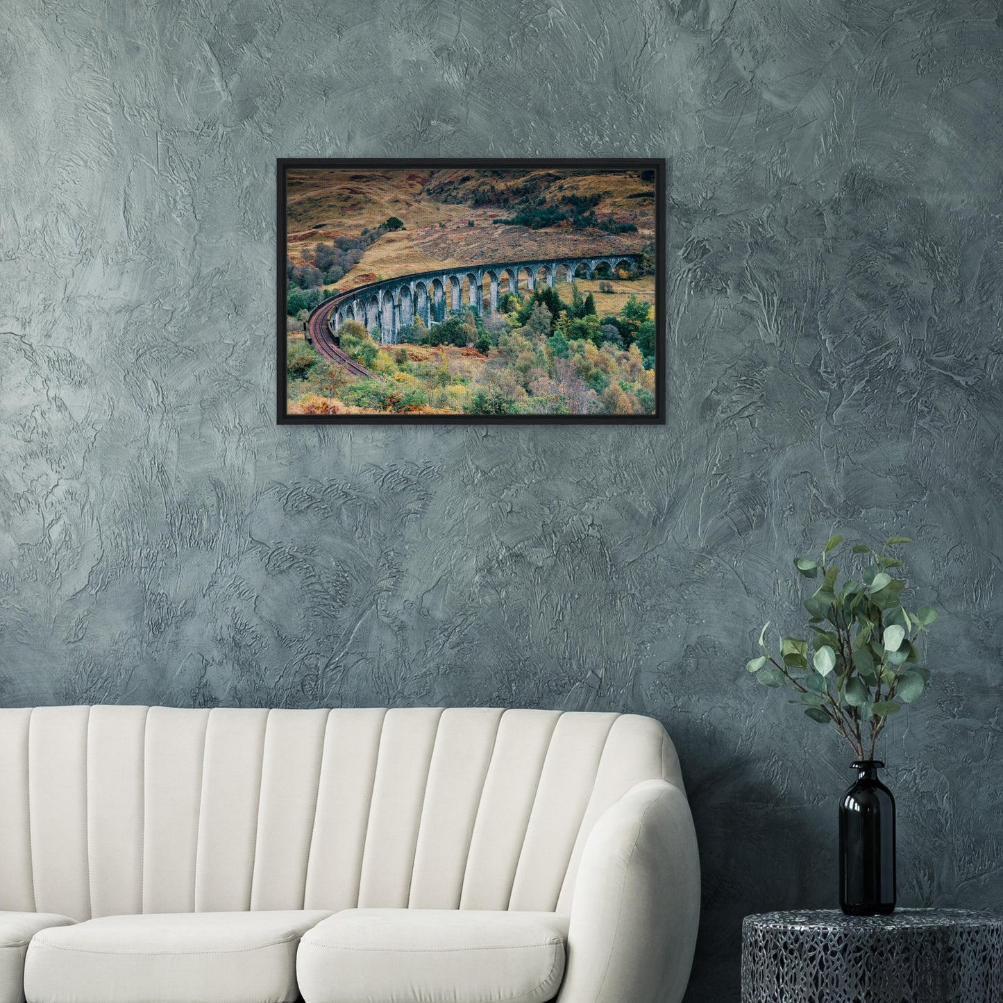 Glenfinnan scenic rail route canvas print