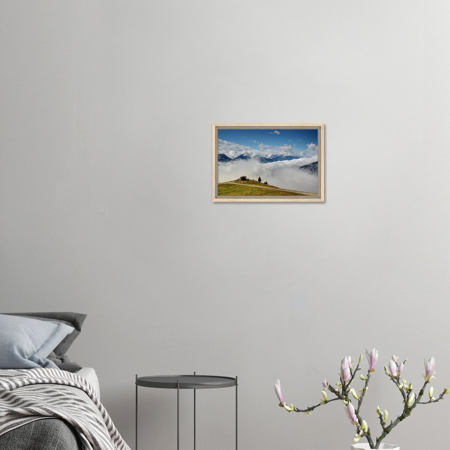 Scenic framed wall art of Panoramabahn Austria with distant peaks