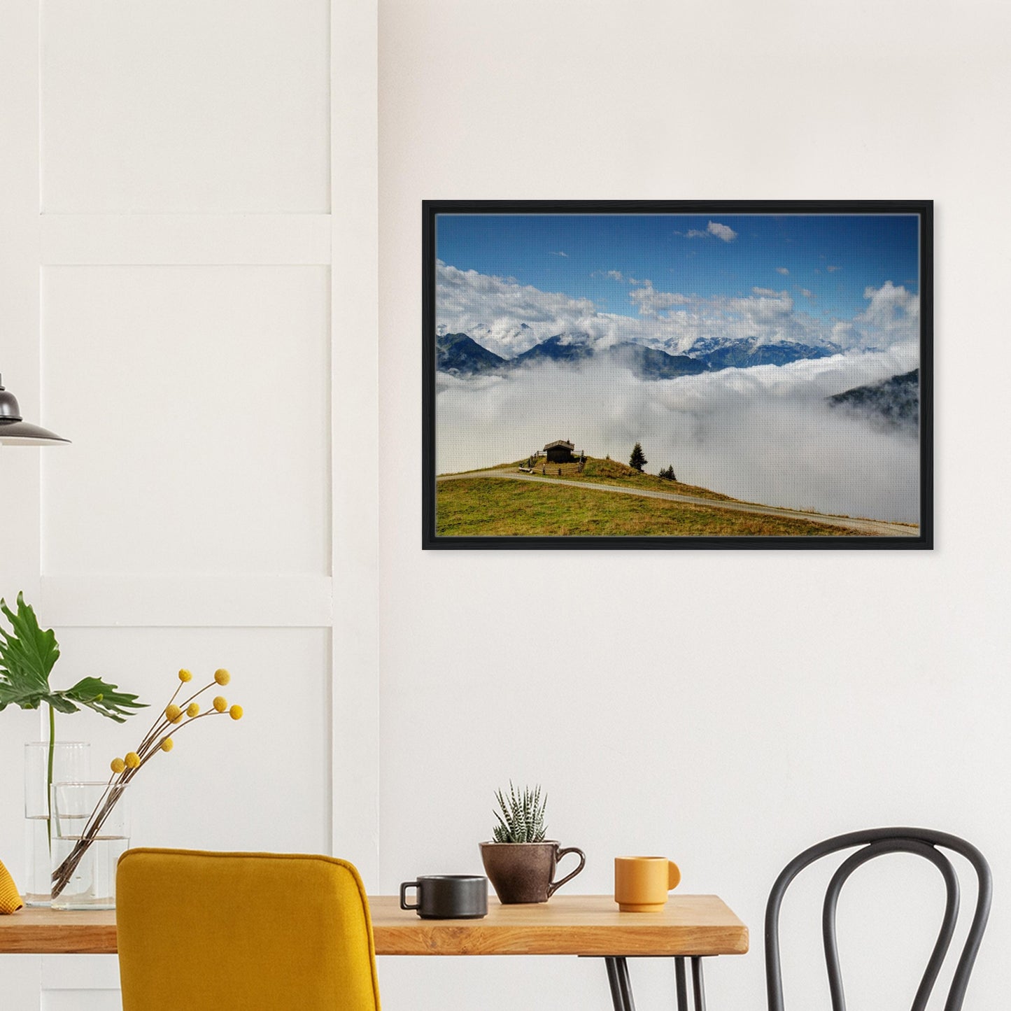 Panoramic alpine scene of Austrian mountains in high-quality frame