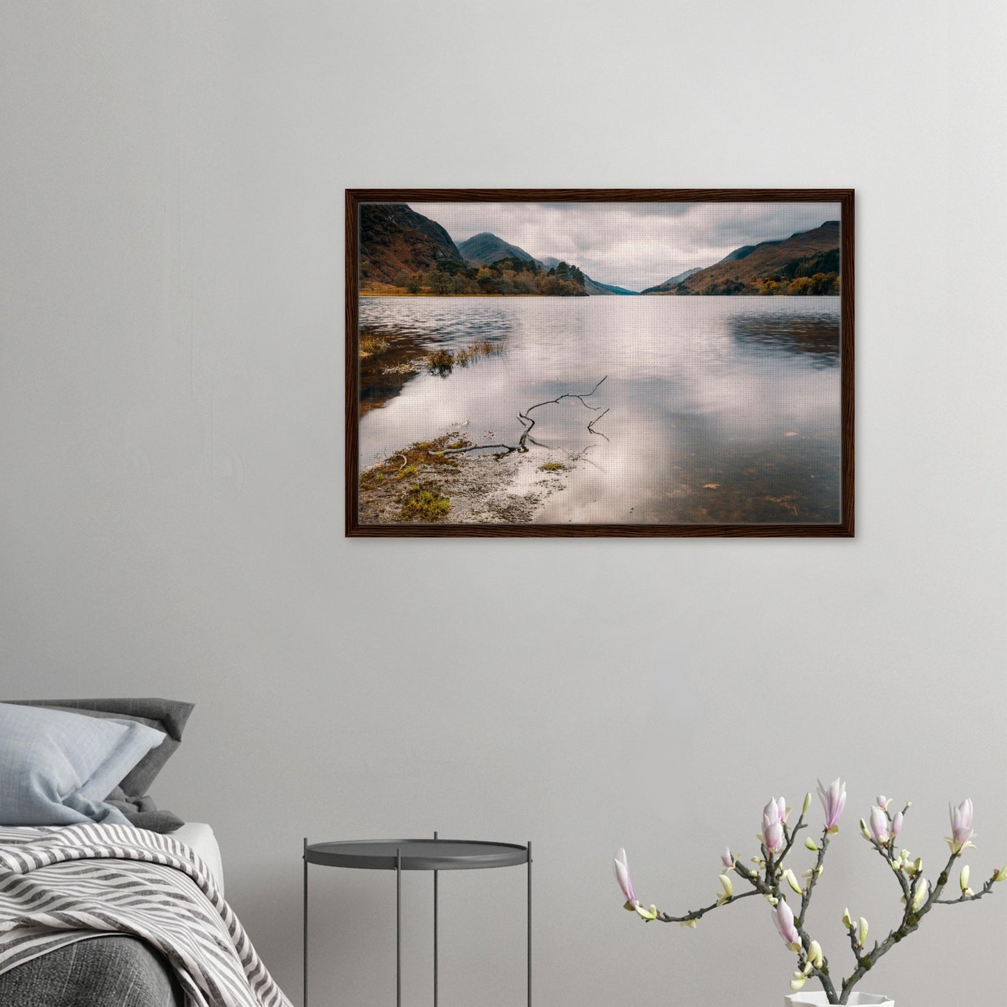 Framed canvas of remote Scotland landscape