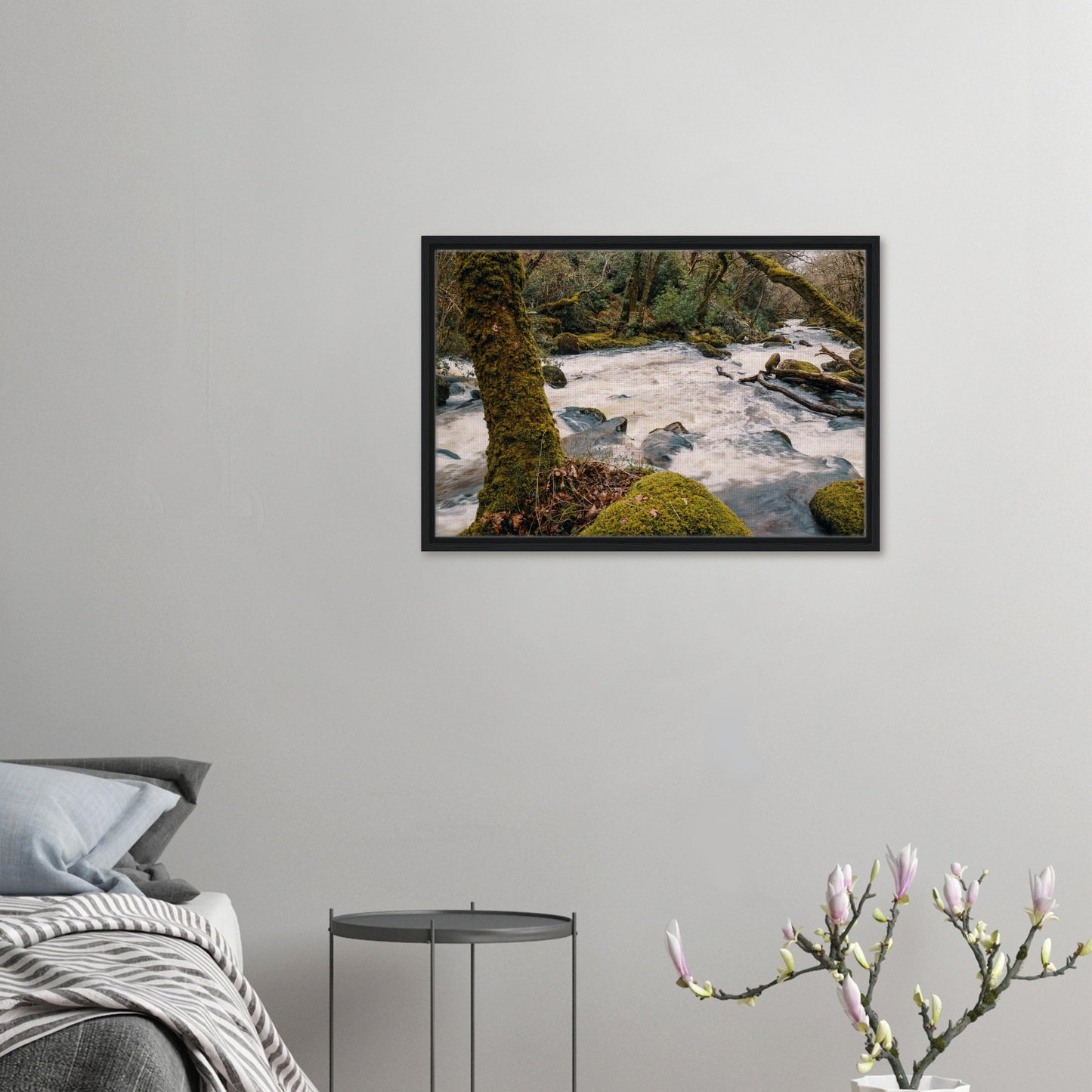 River Plym in motion at Shaugh Prior canvas print