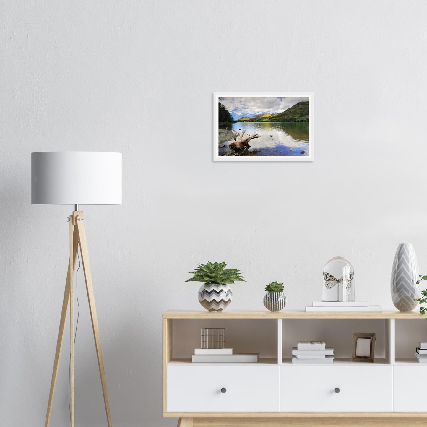 Tranquil waters of Buttermere framed wall art in Cumbria