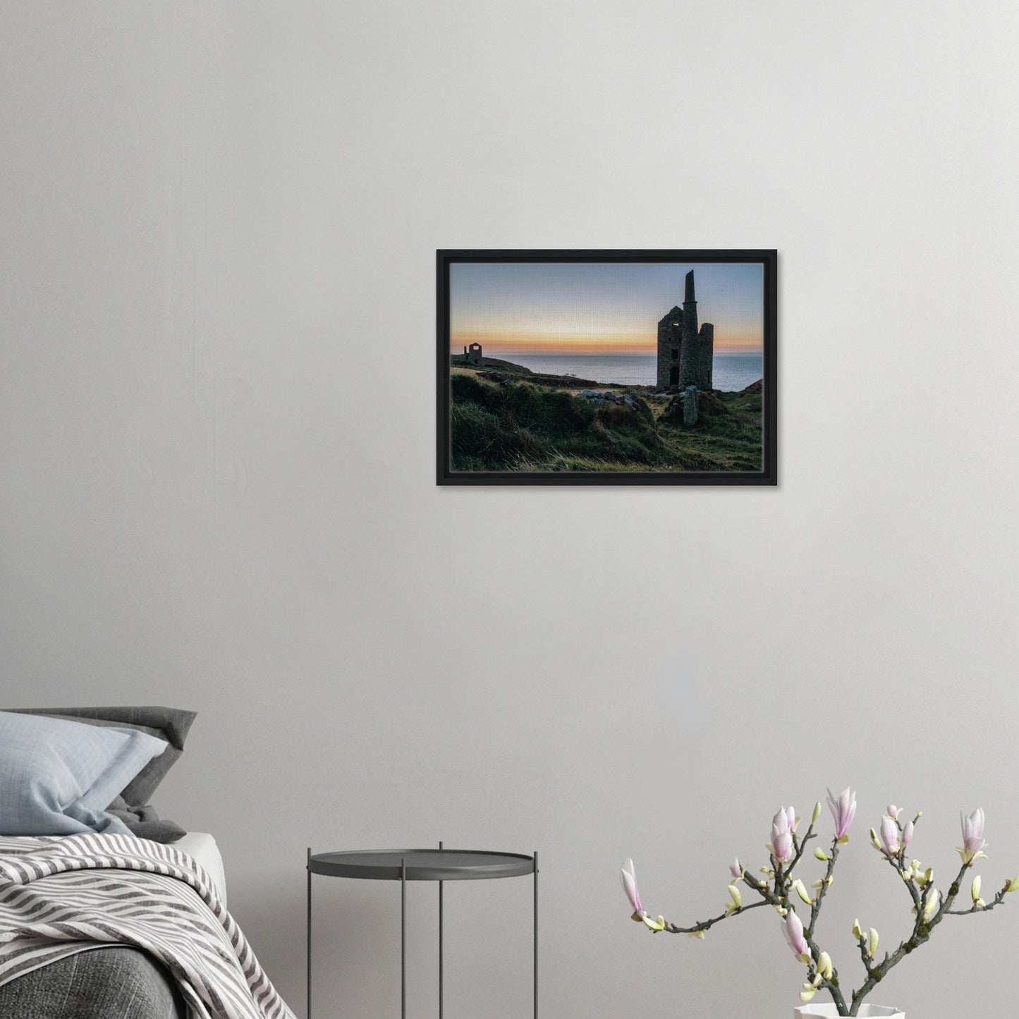 Framed canvas art of Botallack’s mining history