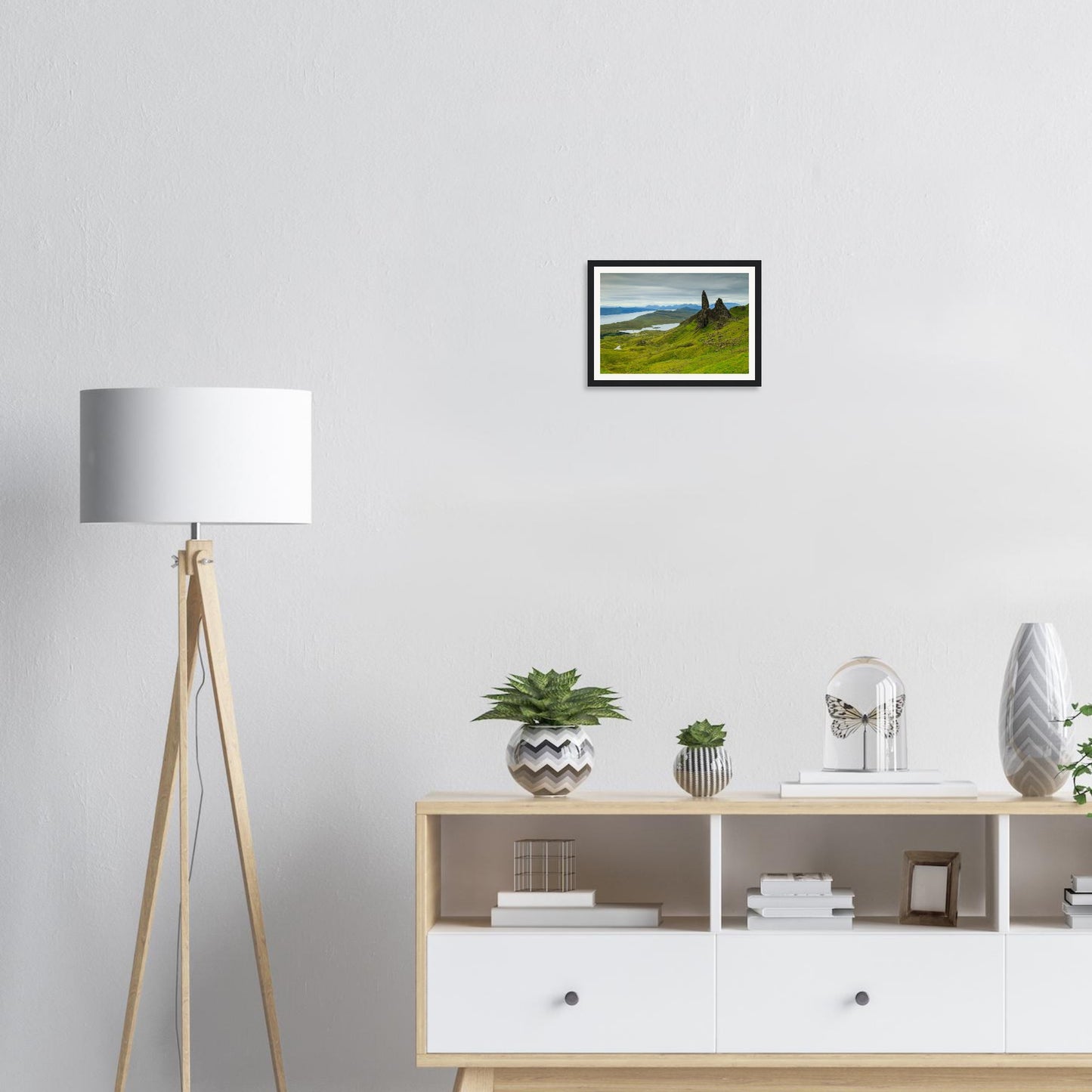 Iconic Isle of Skye landmark The Old Man of Storr framed wall art