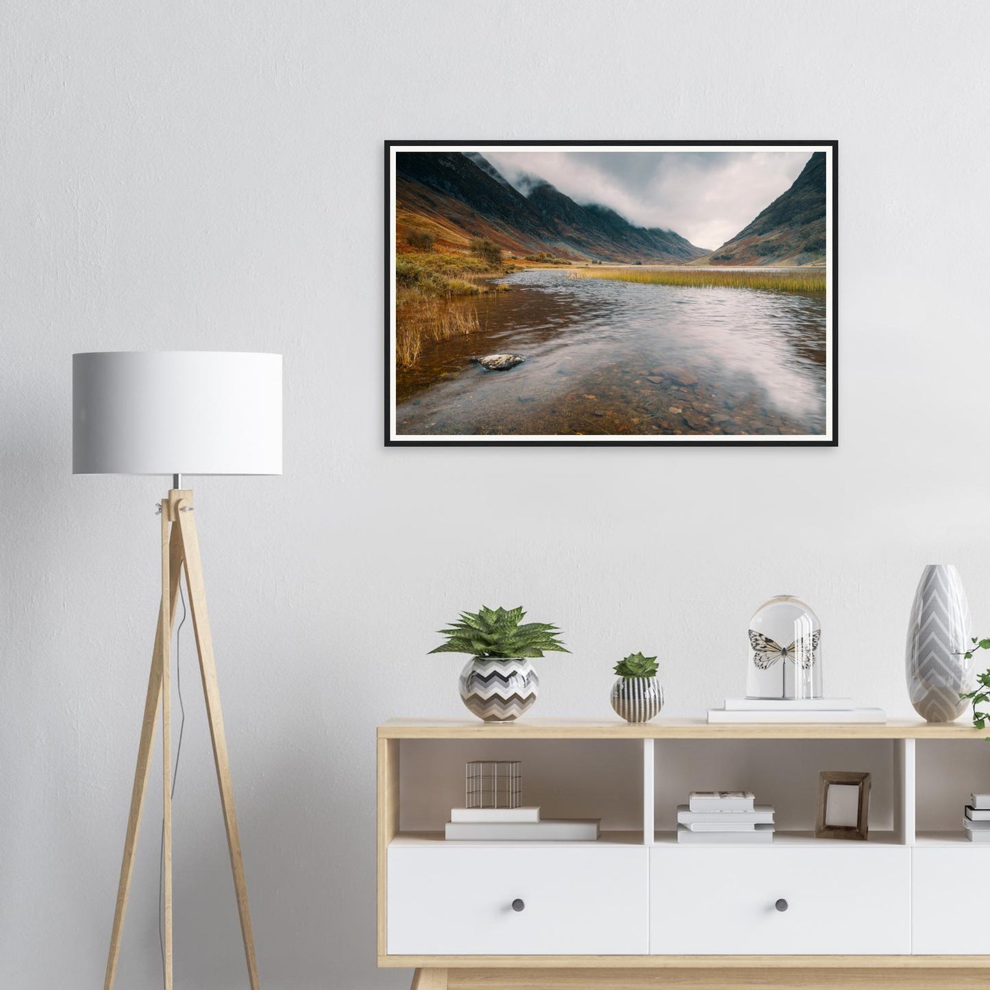 Framed print of Loch Achtriochtan in Glencoe Scotland
