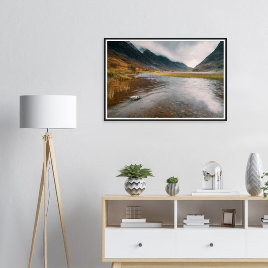Framed print of Loch Achtriochtan in Glencoe Scotland