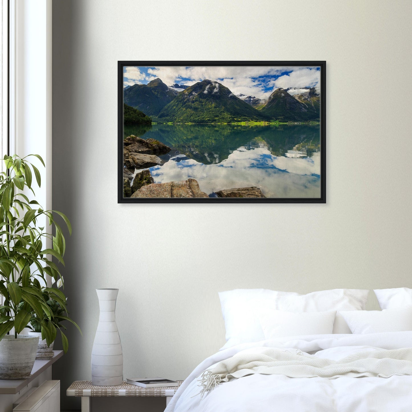 Canvas wall art capturing Strynevatnet’s majestic stillness
