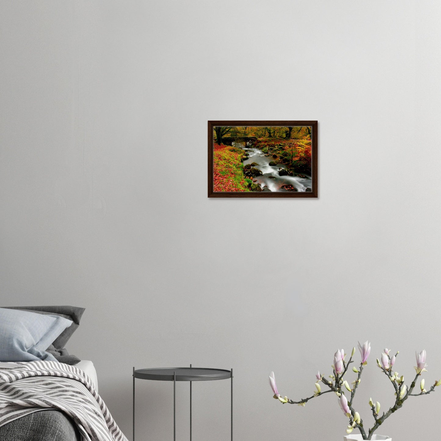 Rich tapestry of autumn colours in Dartmoor woodland scene