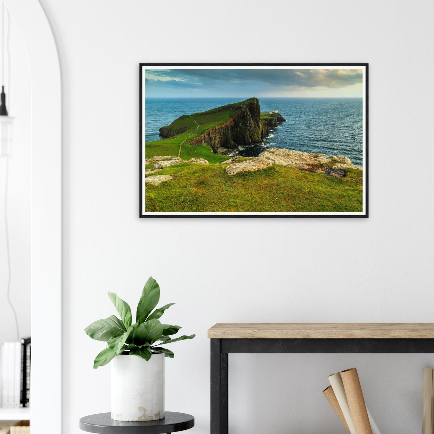 Raw natural beauty of Neist Point captured in framed print