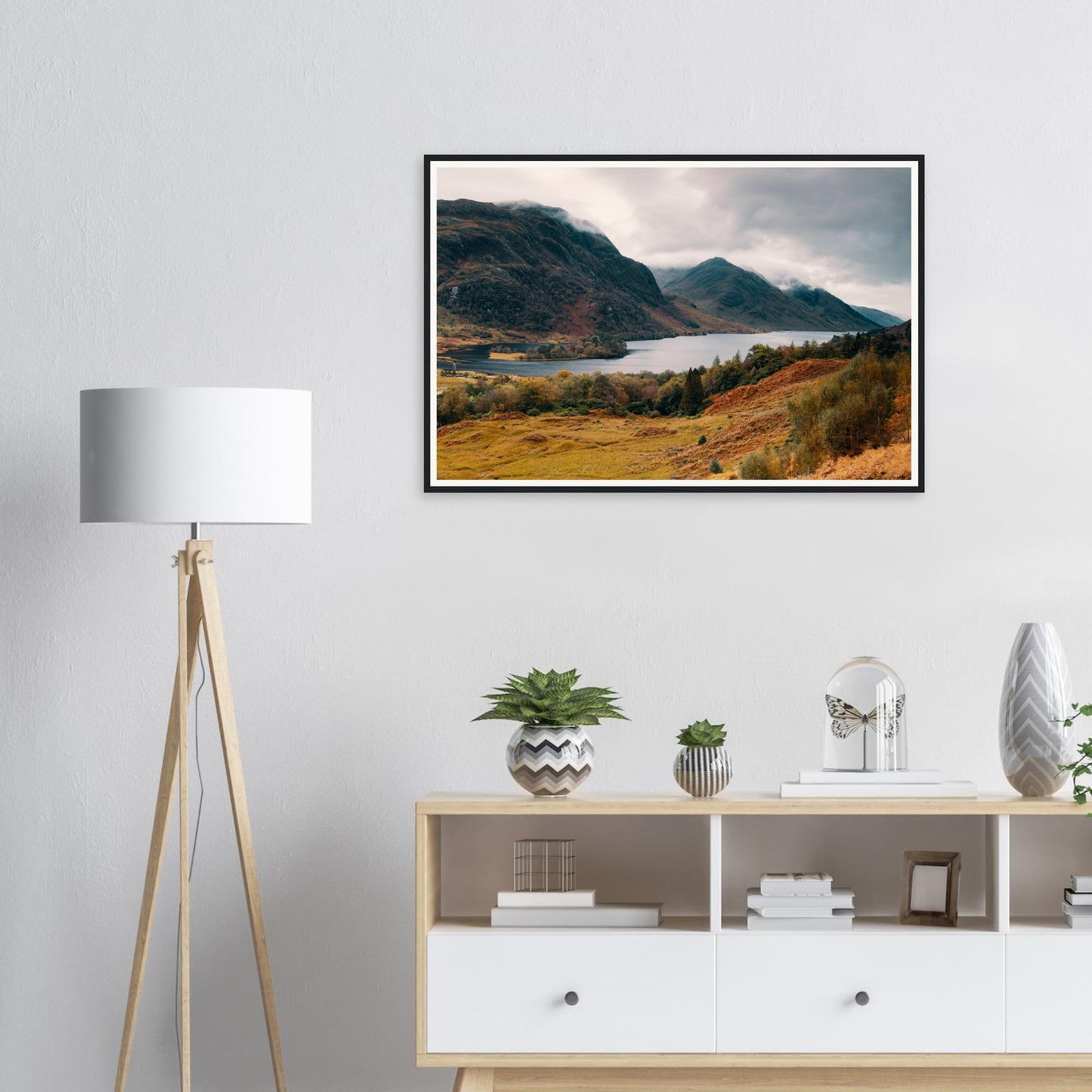Framed print of Loch Shiel in the Scottish Highlands