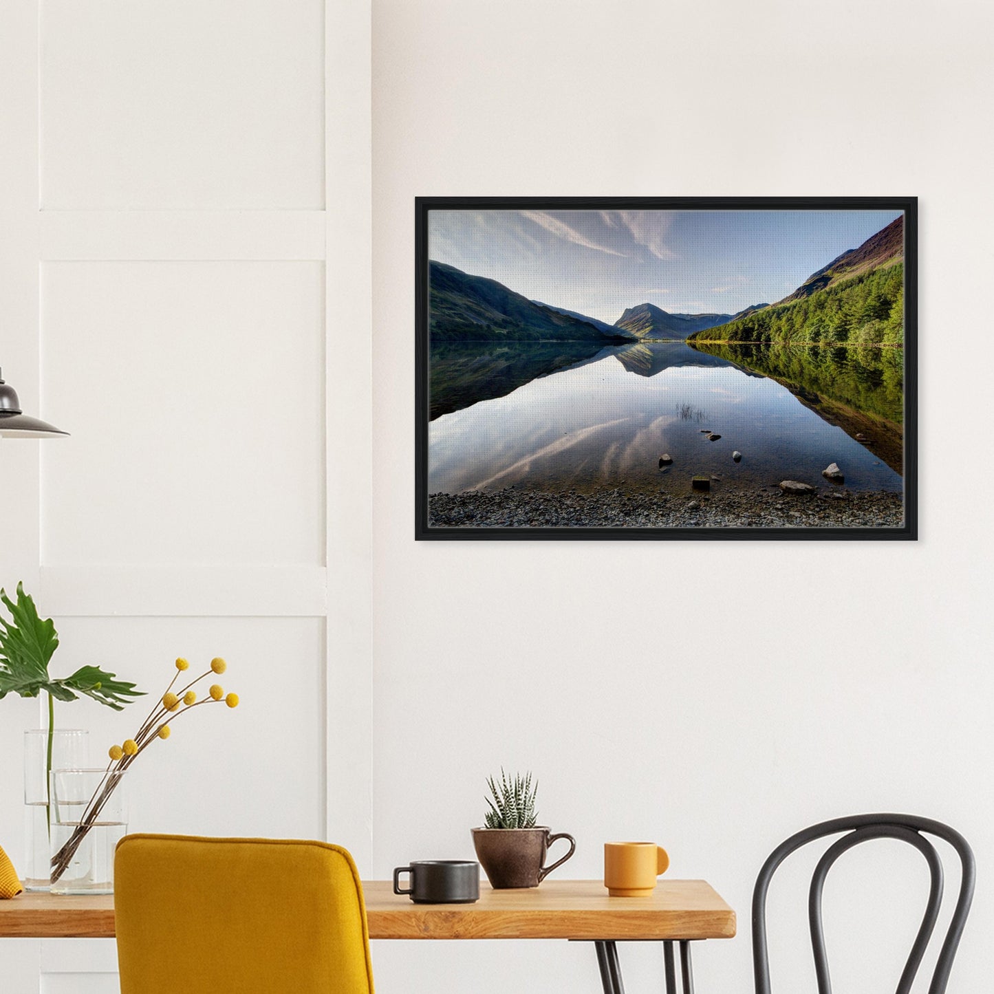Nature-inspired framed canvas Buttermere