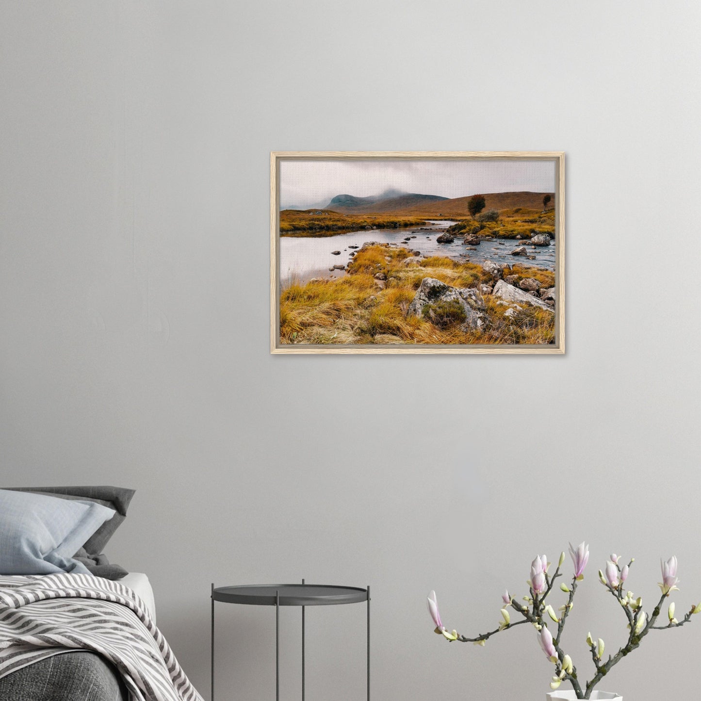 Highland loch landscape with tranquil tones