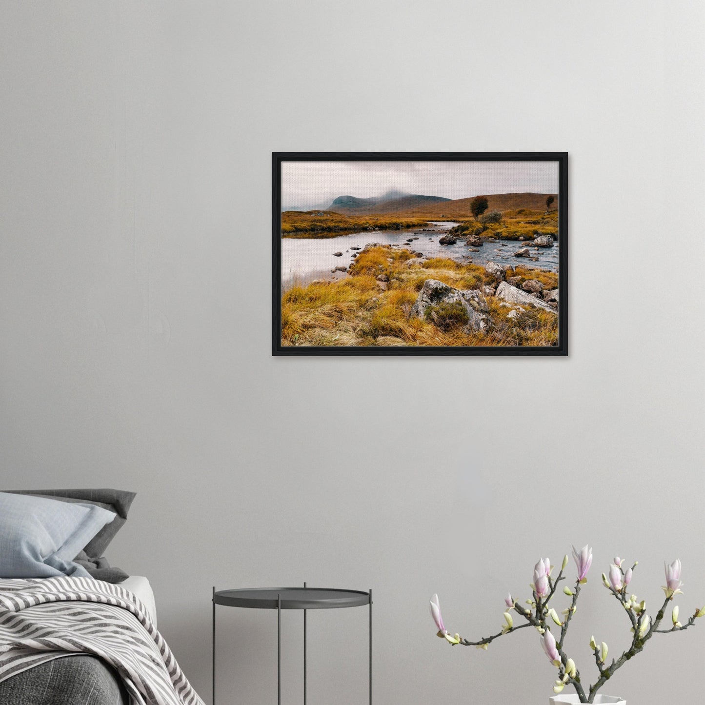 Reflections on Loch Ba framed wall art