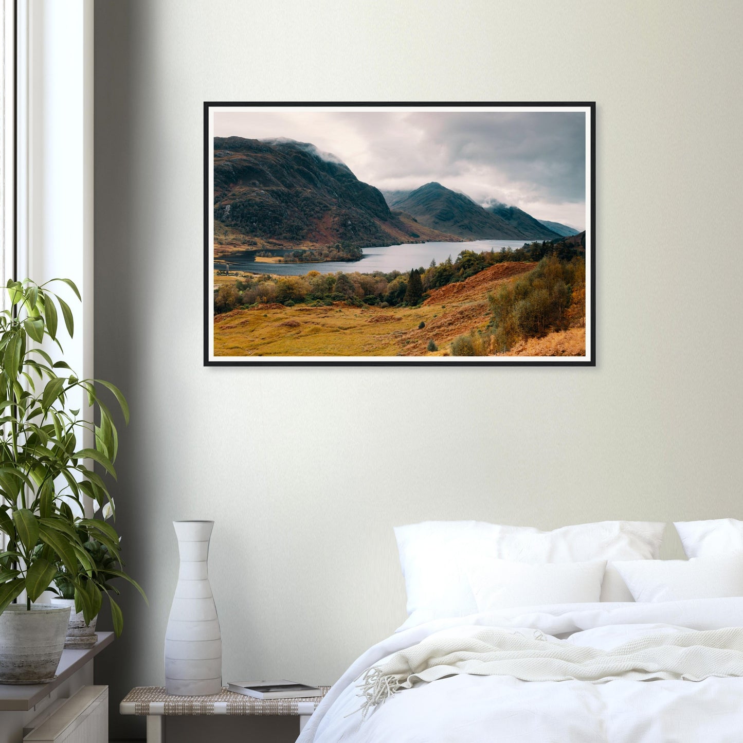 Scenic wall art of Loch Shiel Highlands wild beauty