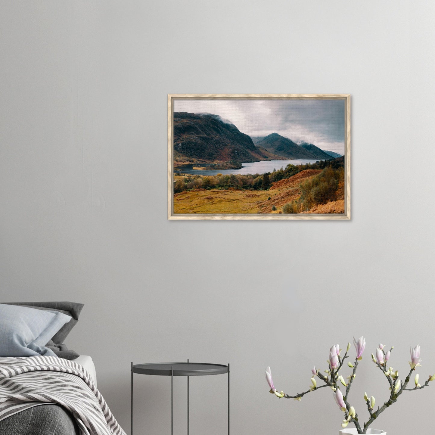 Framed canvas of wild Scottish landscape