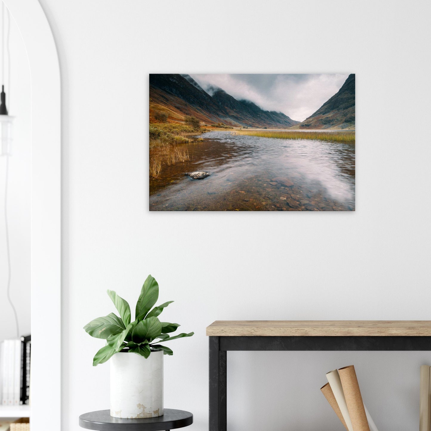 Untouched Scottish Highlands scenery featuring Glencoe loch