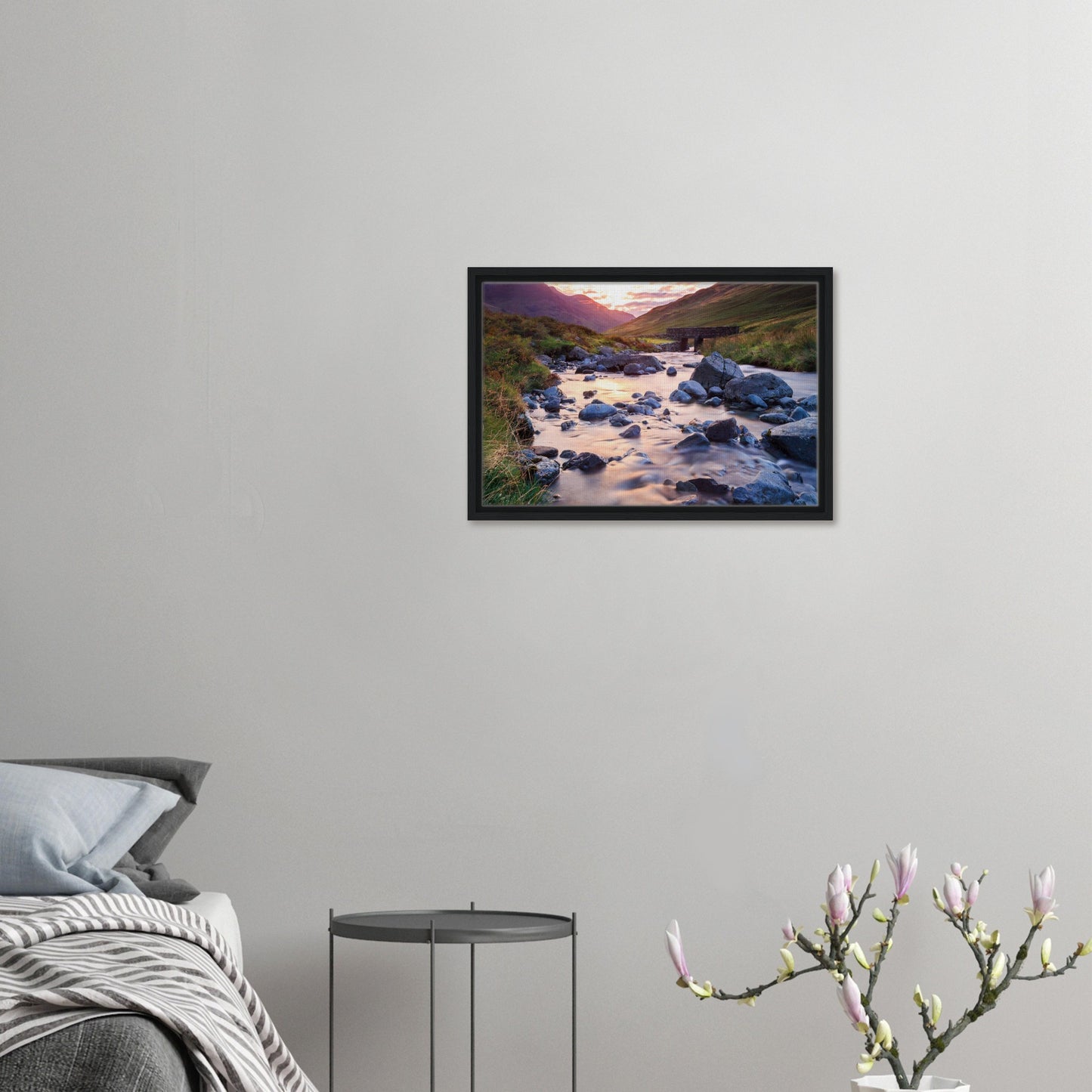 Rugged Honister Pass landscape under soft evening glow in print