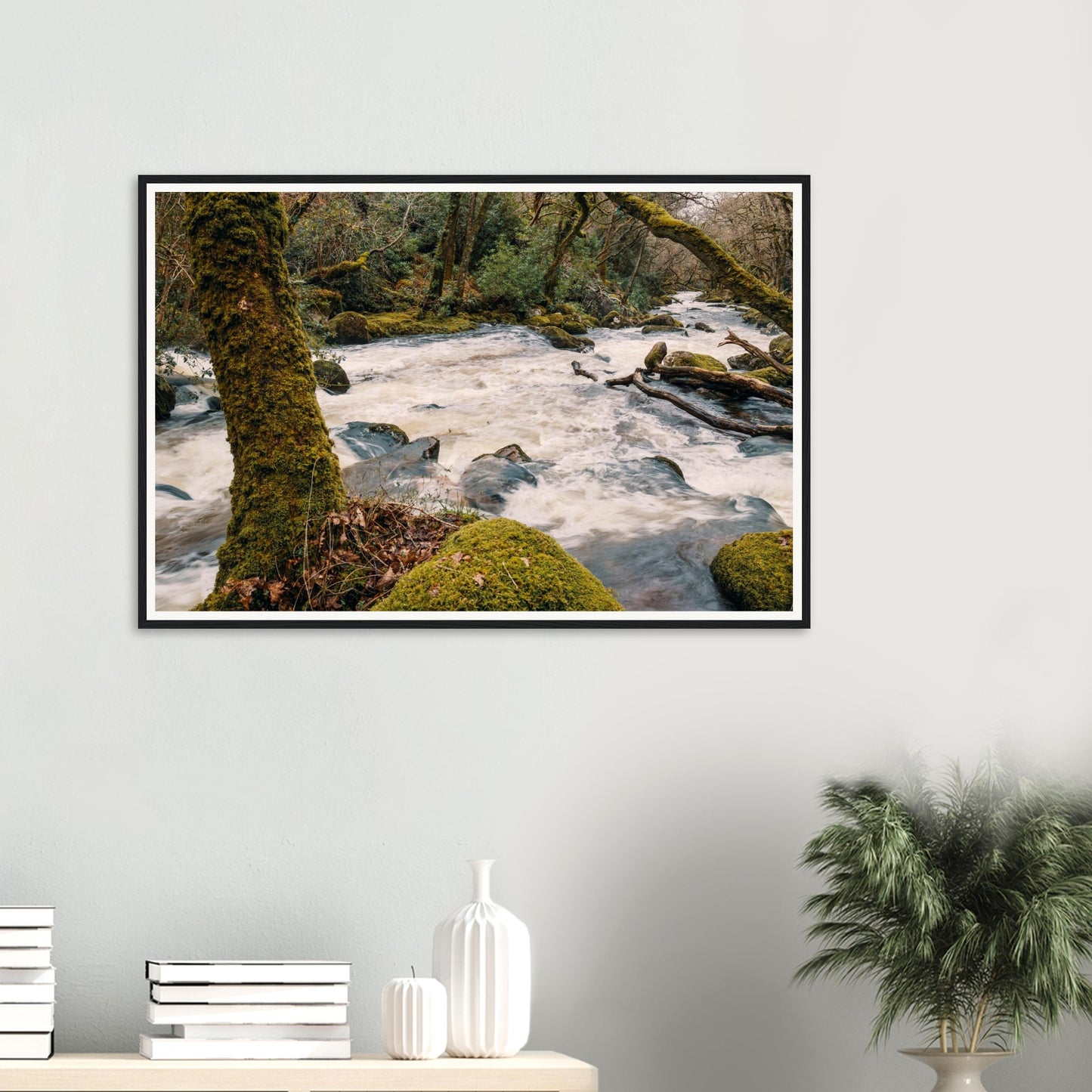 Dartmoor framed wall art of River Plym’s raw natural beauty
