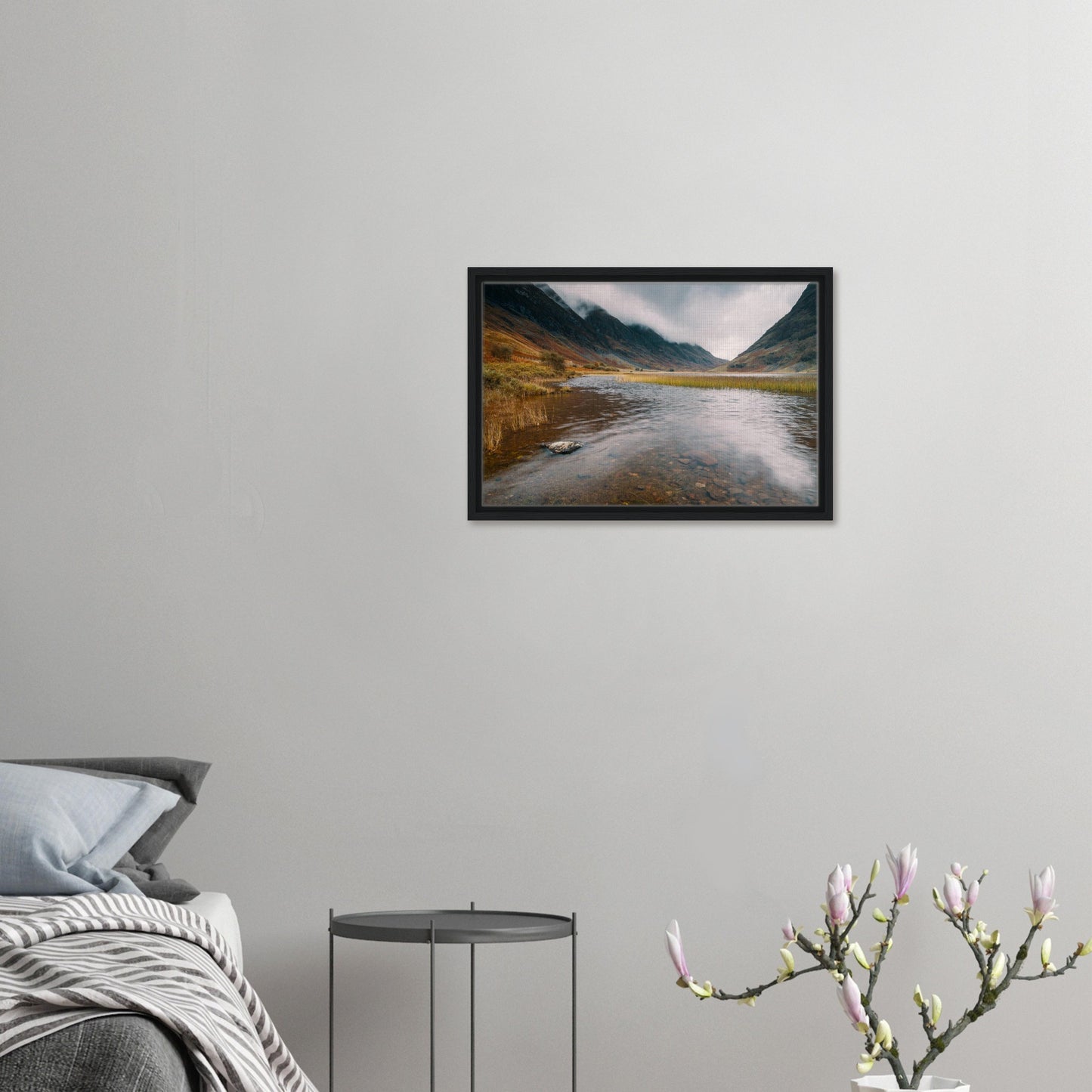 Serene Highland landscape with water reflections