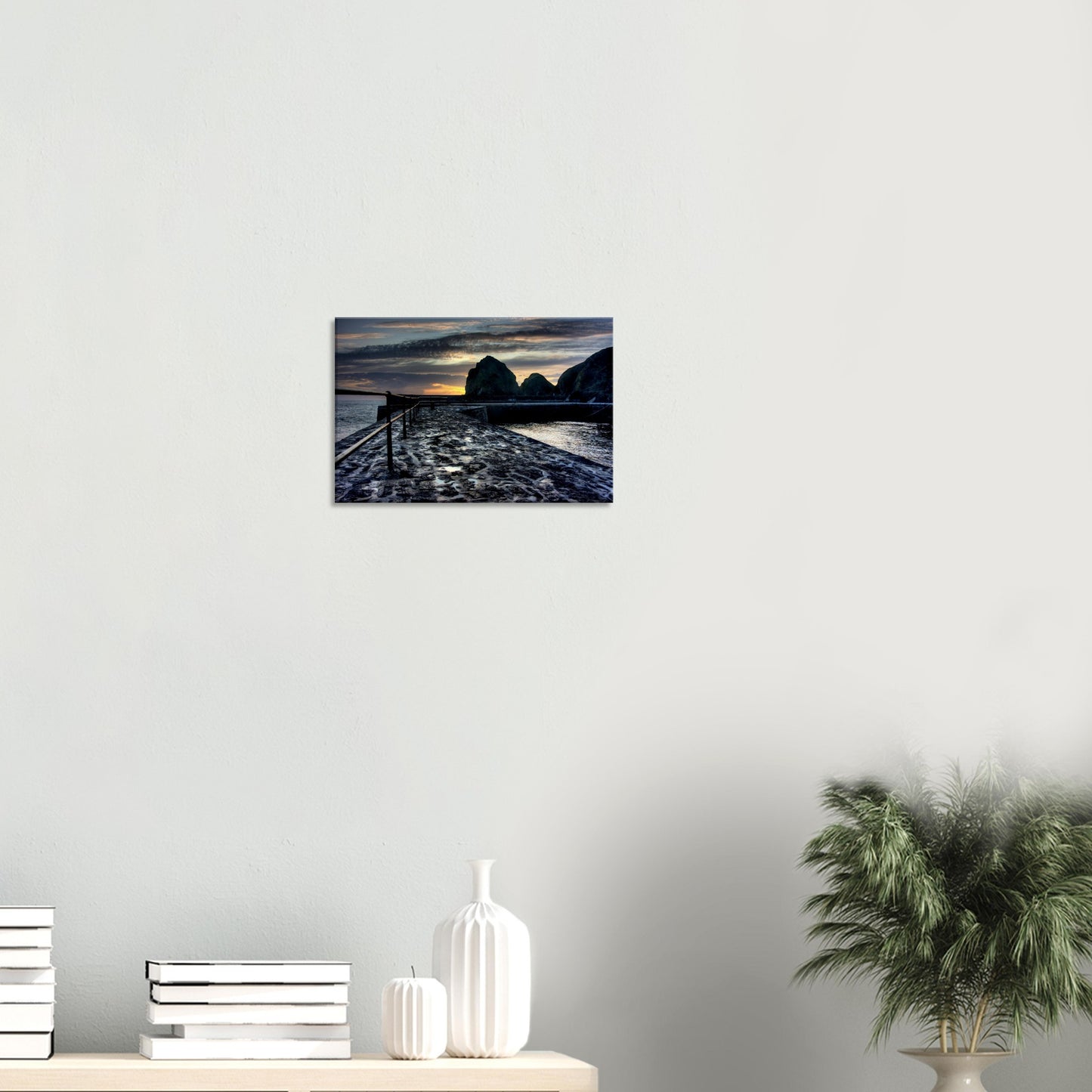 Serene moment by the sea at Mullion Cove captured in print