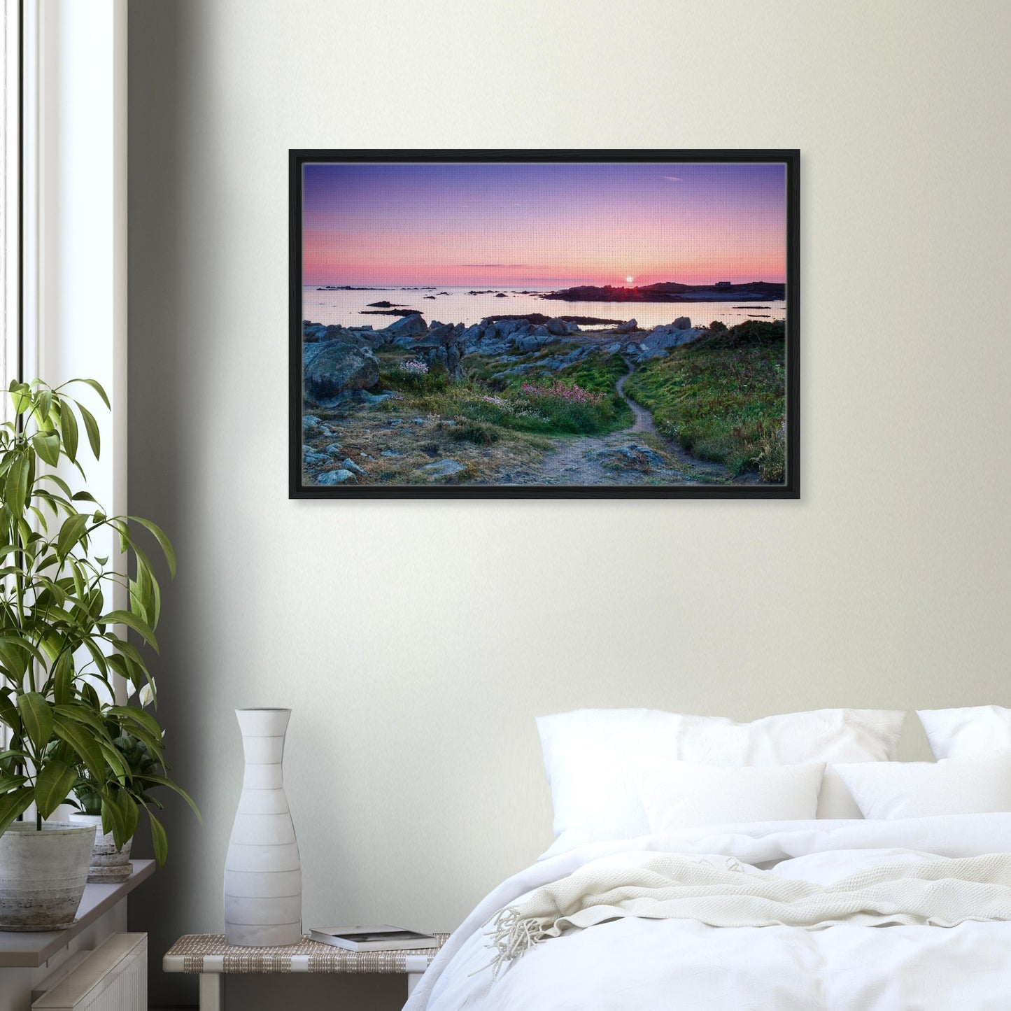 Canvas of sunset skies and reflections over Lihou Island rocks