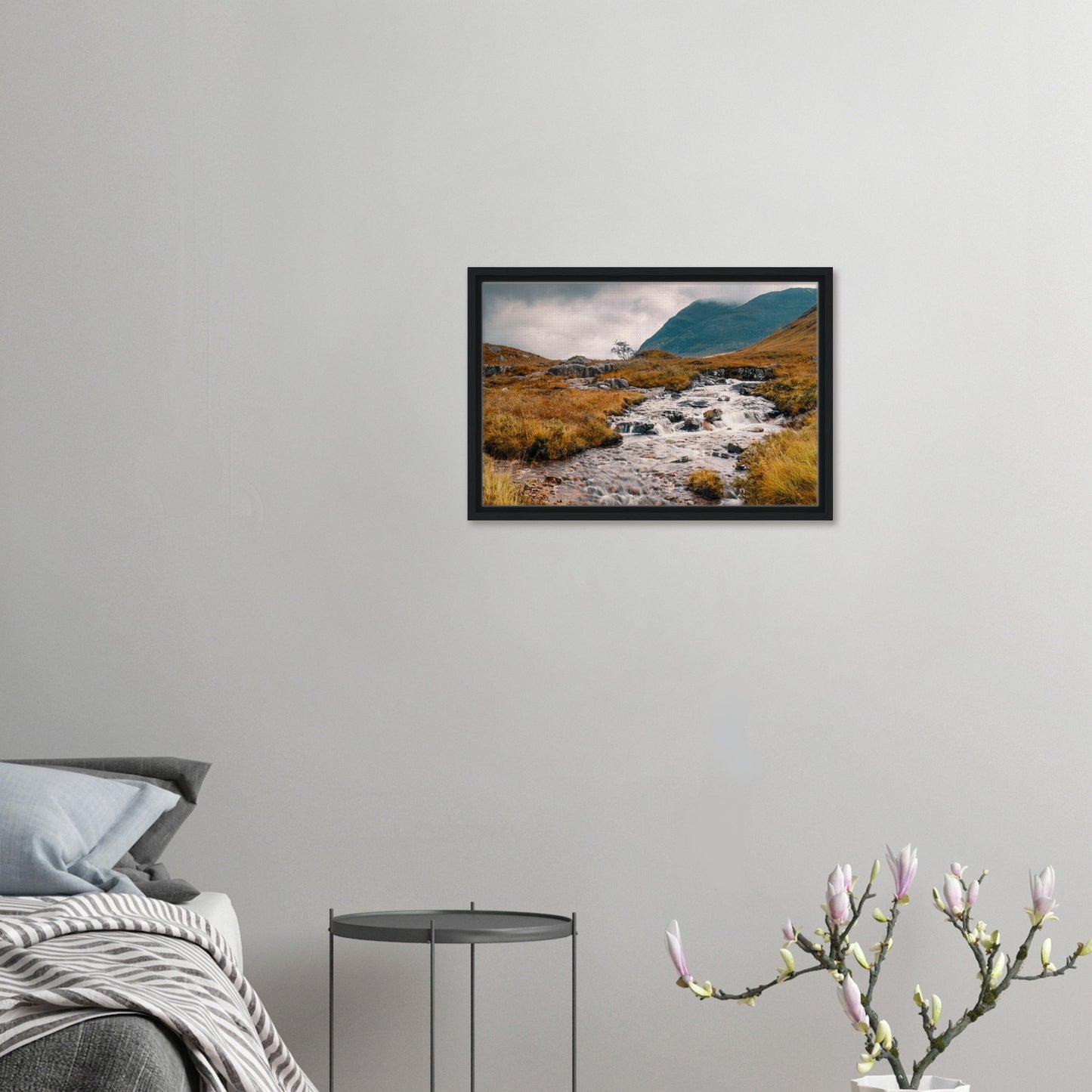Scotland moorland framed canvas wall decor