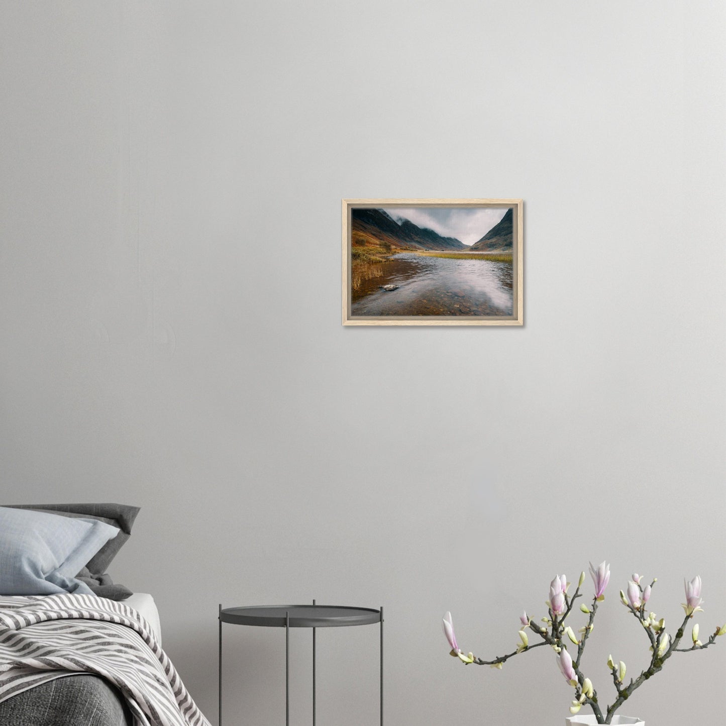 Scottish Highlands framed landscape canvas
