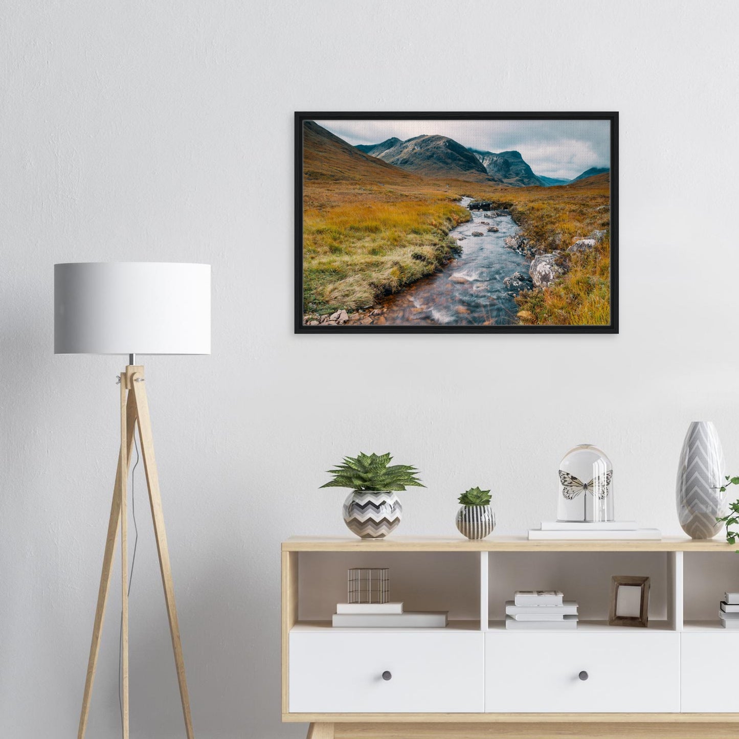 Meandering river in Glencoe art photography