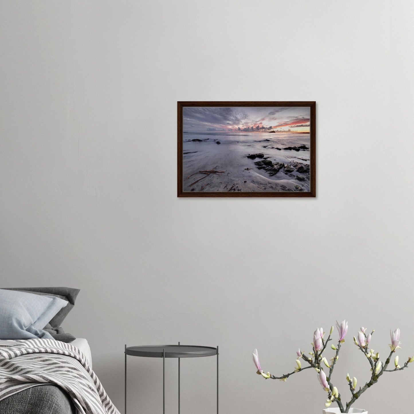 Framed wall art of Plymouth’s Wembury Beach and Mewstone