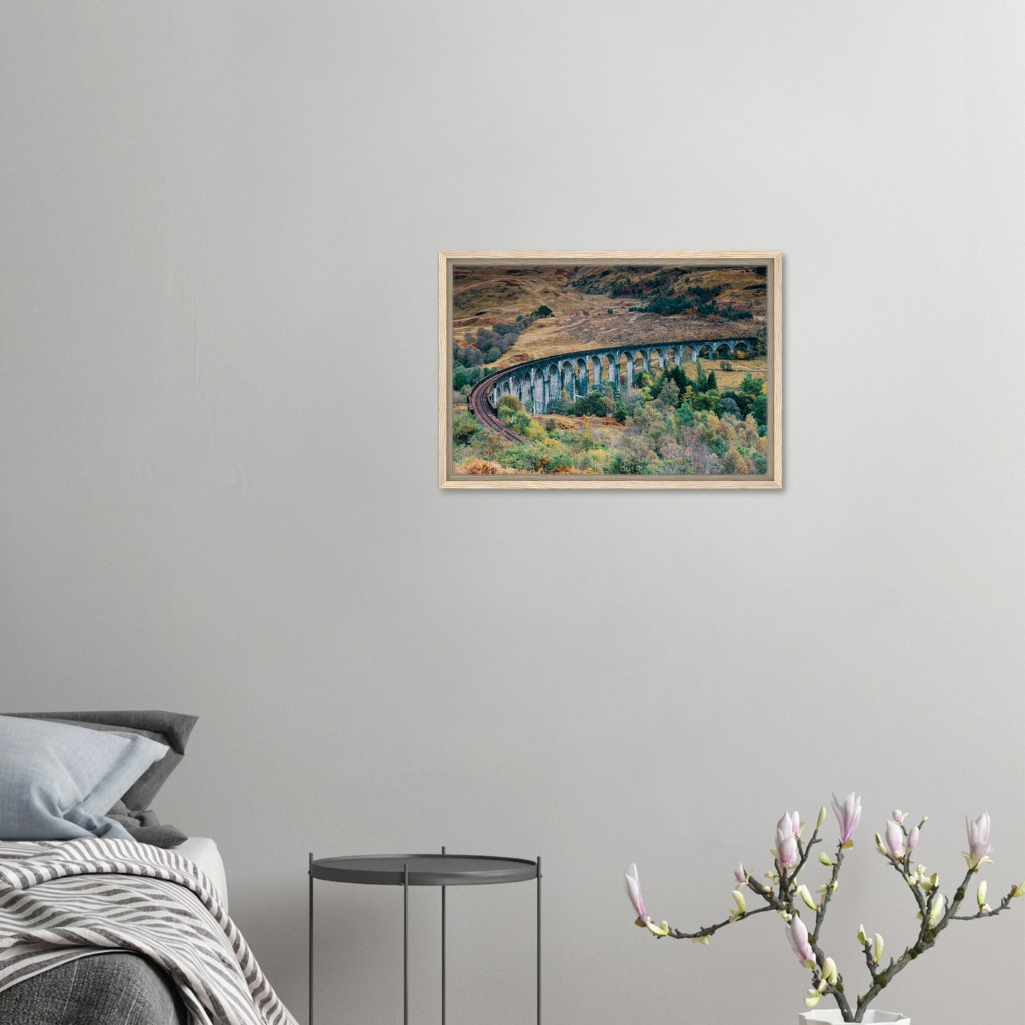 Framed canvas of Glenfinnan in the Highlands