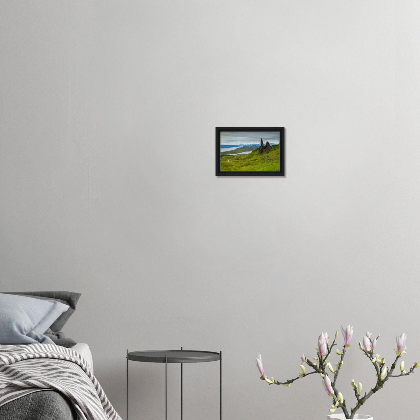 Highland landscape with The Old Man of Storr in canvas print