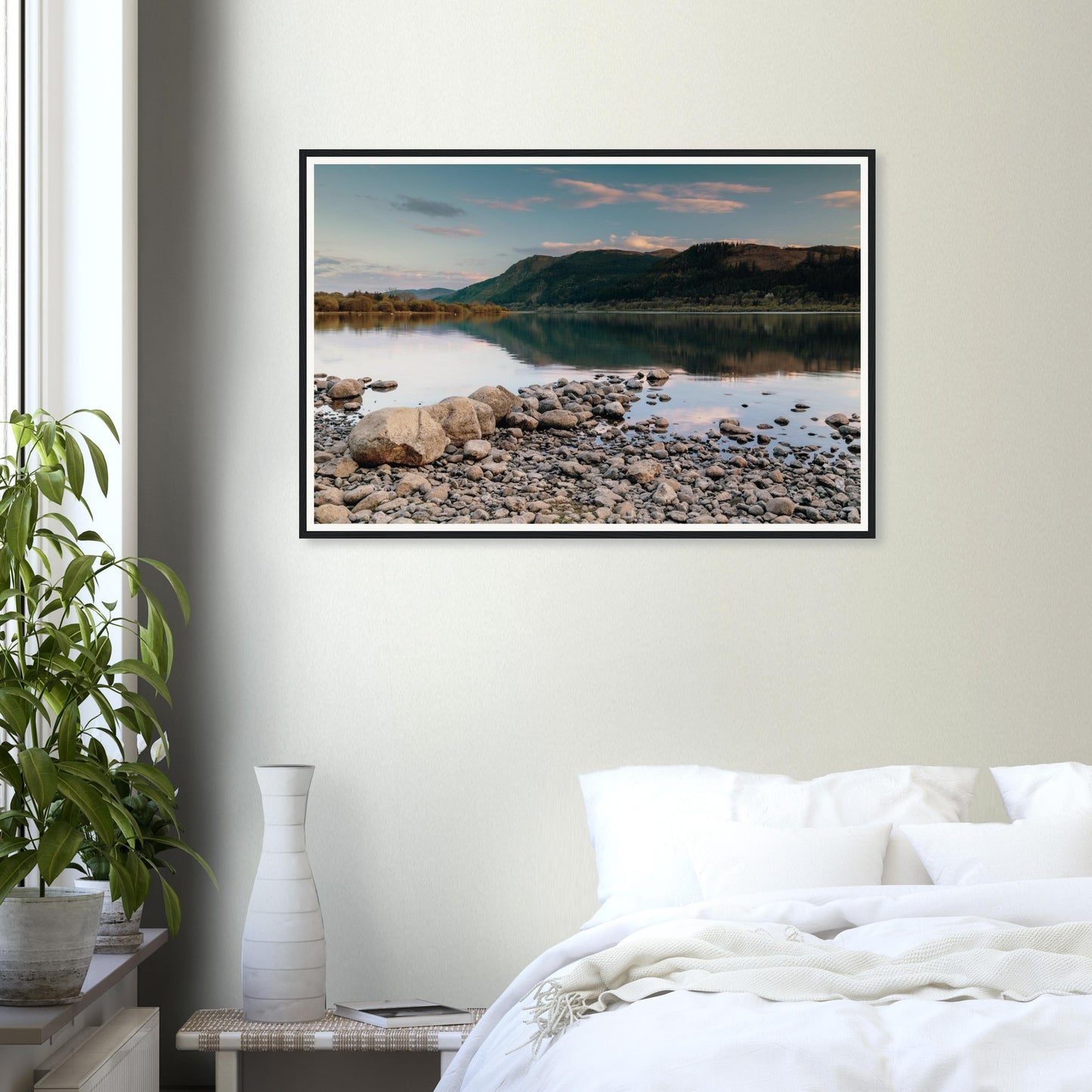 Serene framed wall art of Bassenthwaite Lake National Park