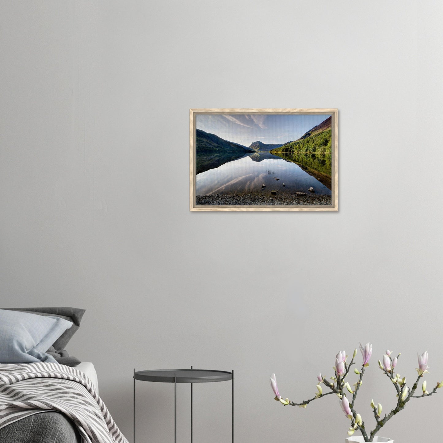 Reflections on Buttermere Lake canvas