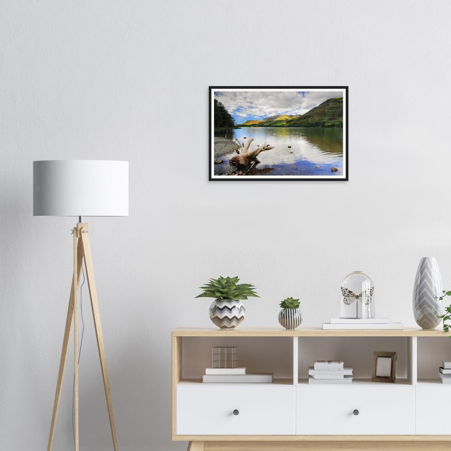 Scenic framed wall art of Buttermere in Cumbria’s Lake District