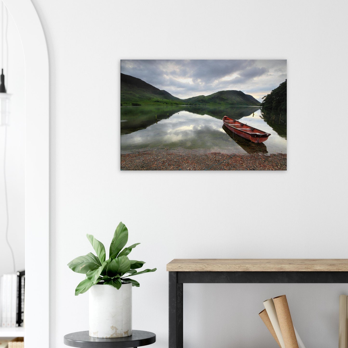 Solitude at Crummock Water captured in landscape wall art