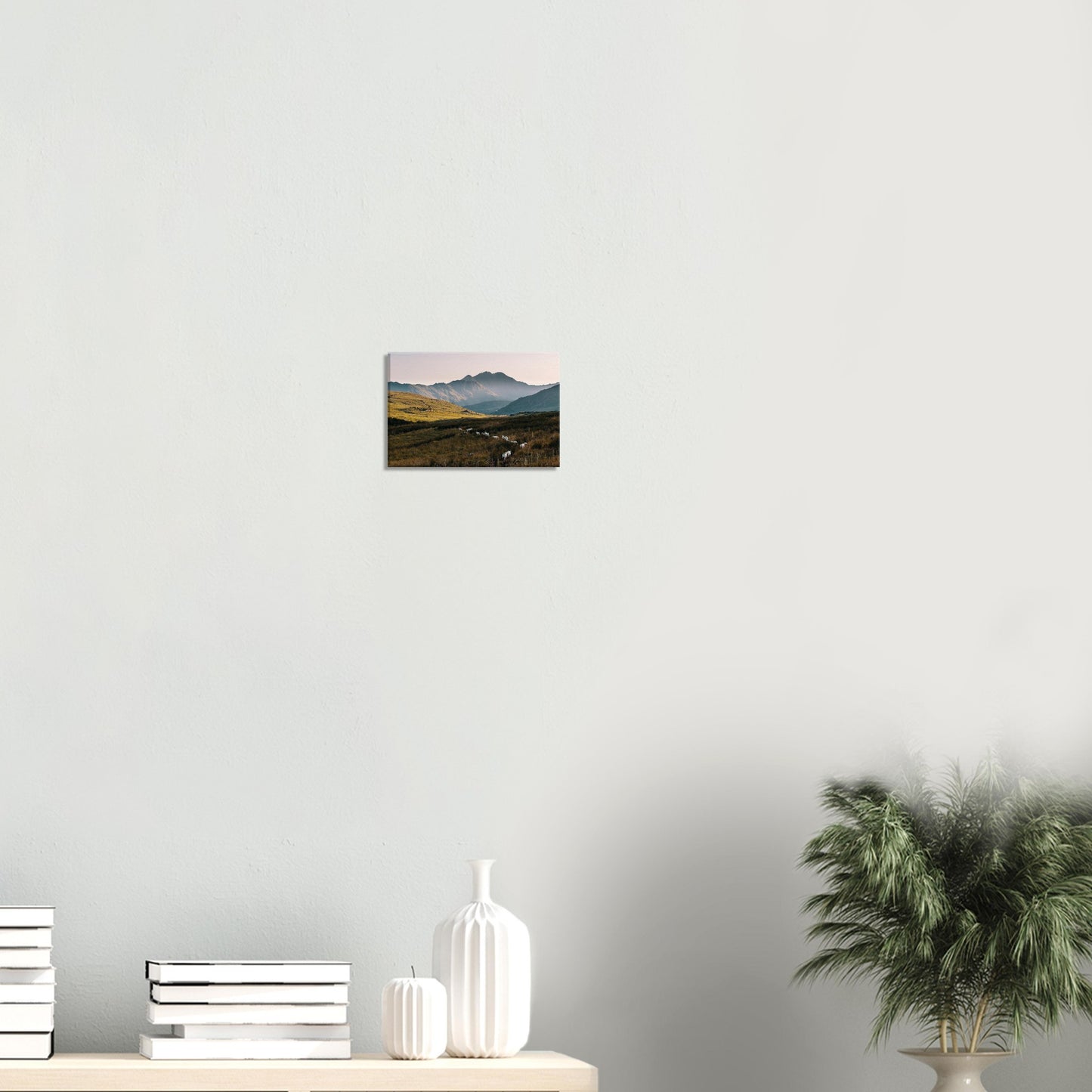 Peaceful pastoral scene in Snowdonia at sunset wall art