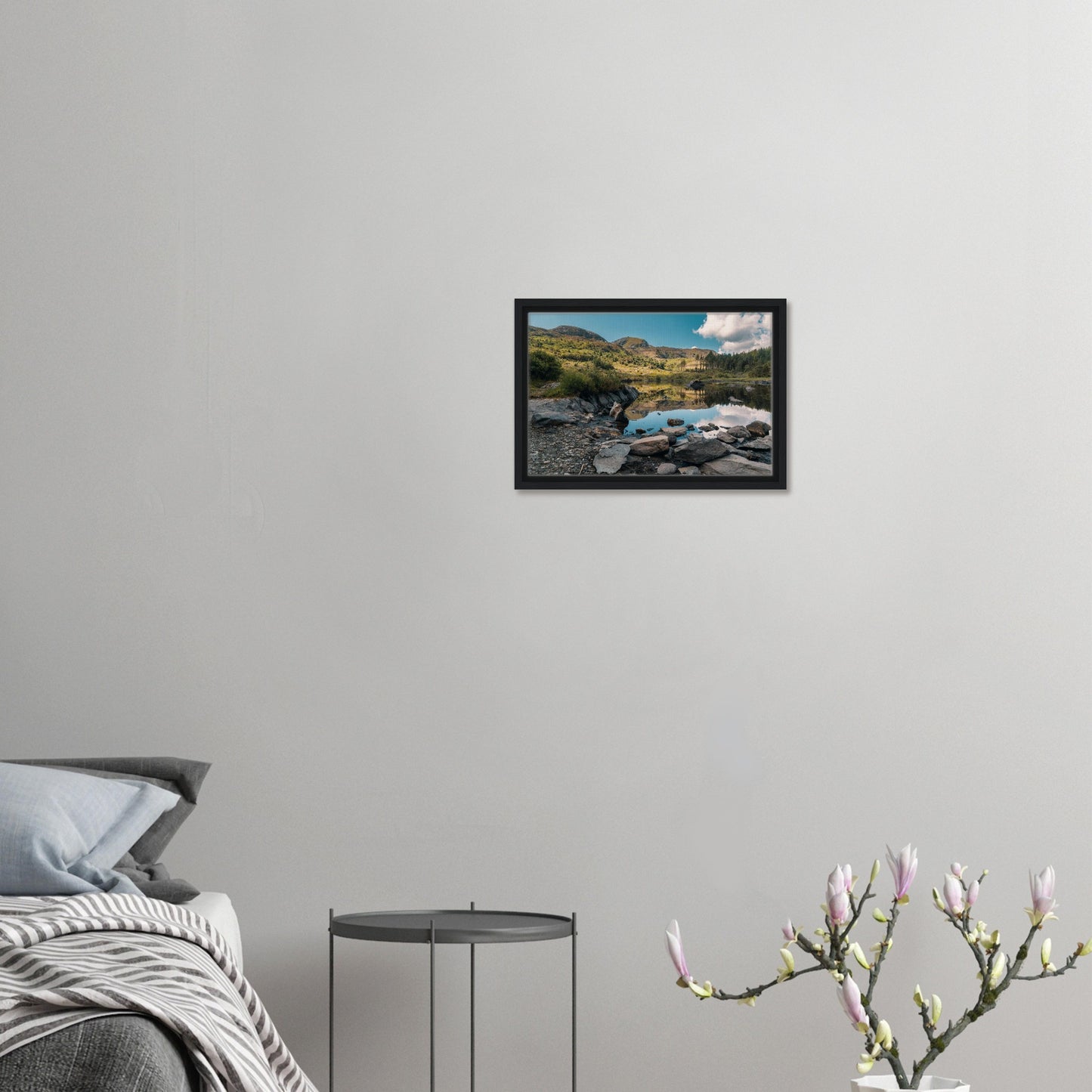 Natural beauty of Llyn Llywelyn canvas print