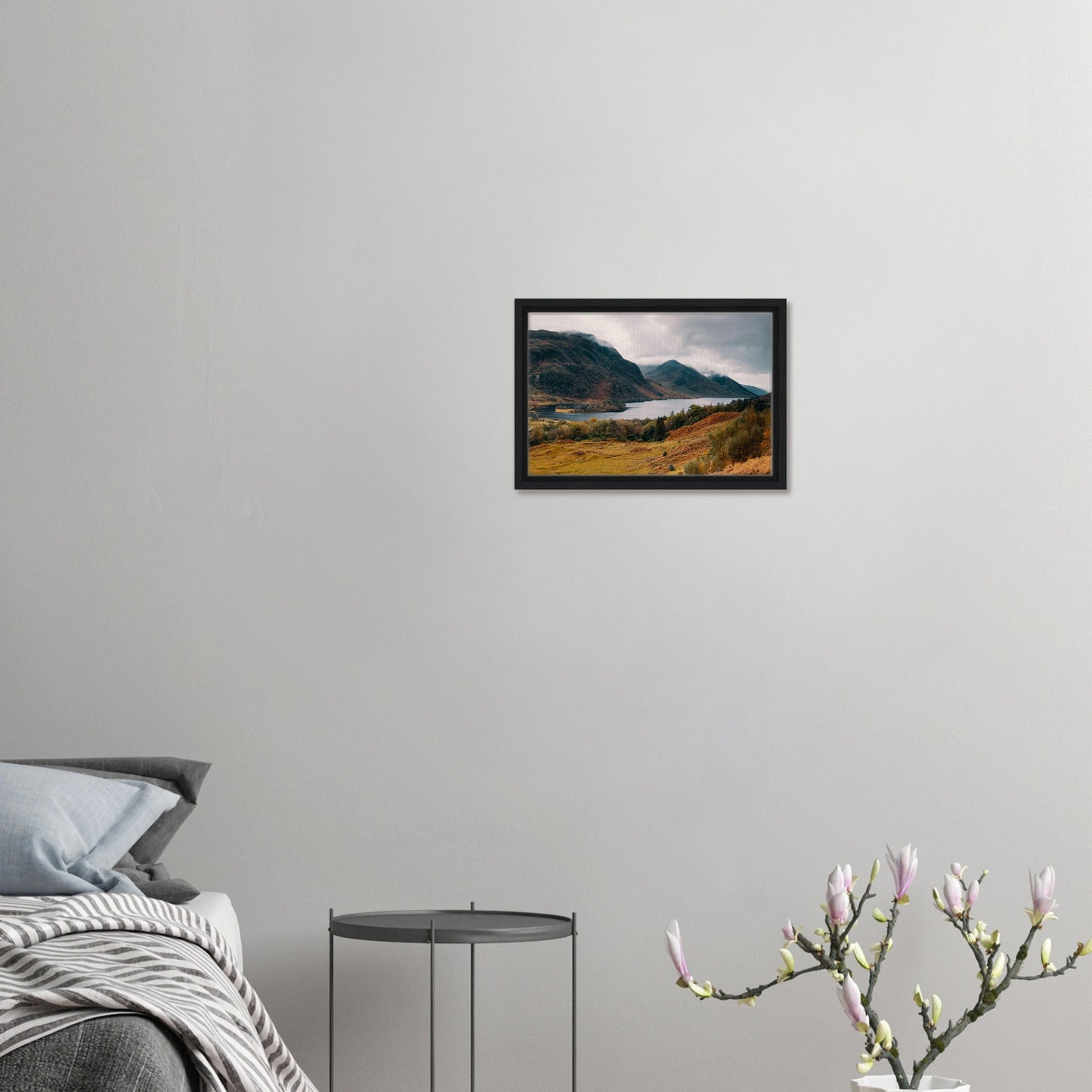 Loch Shiel mist-covered mountains wall art