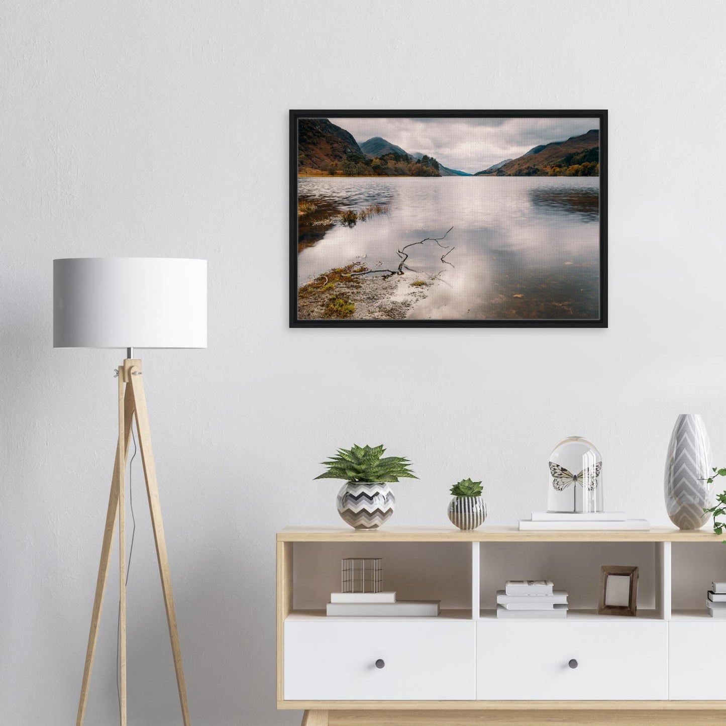 Solitary branch by moody loch print