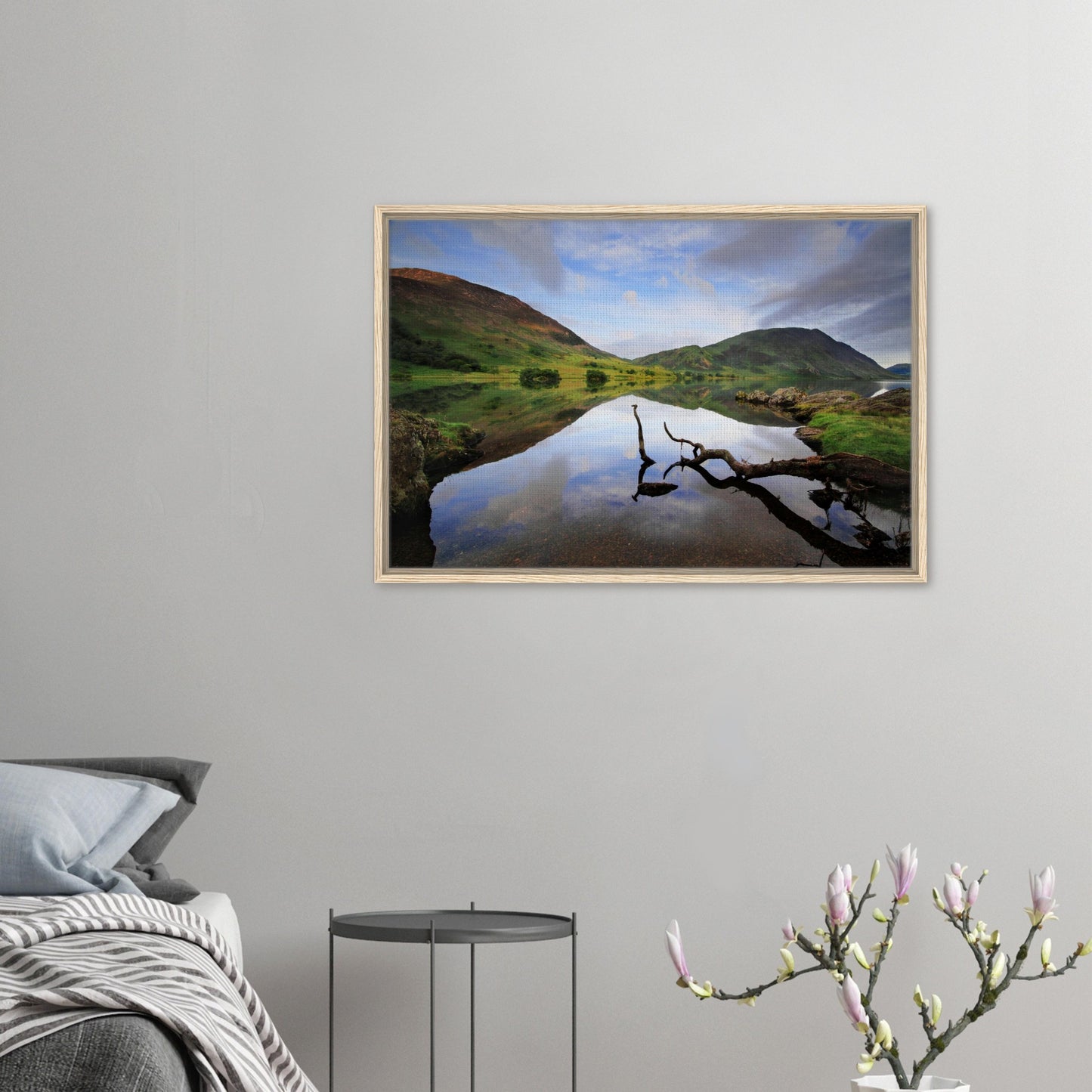 Minimalist framed landscape of Lake District’s Crummock Water