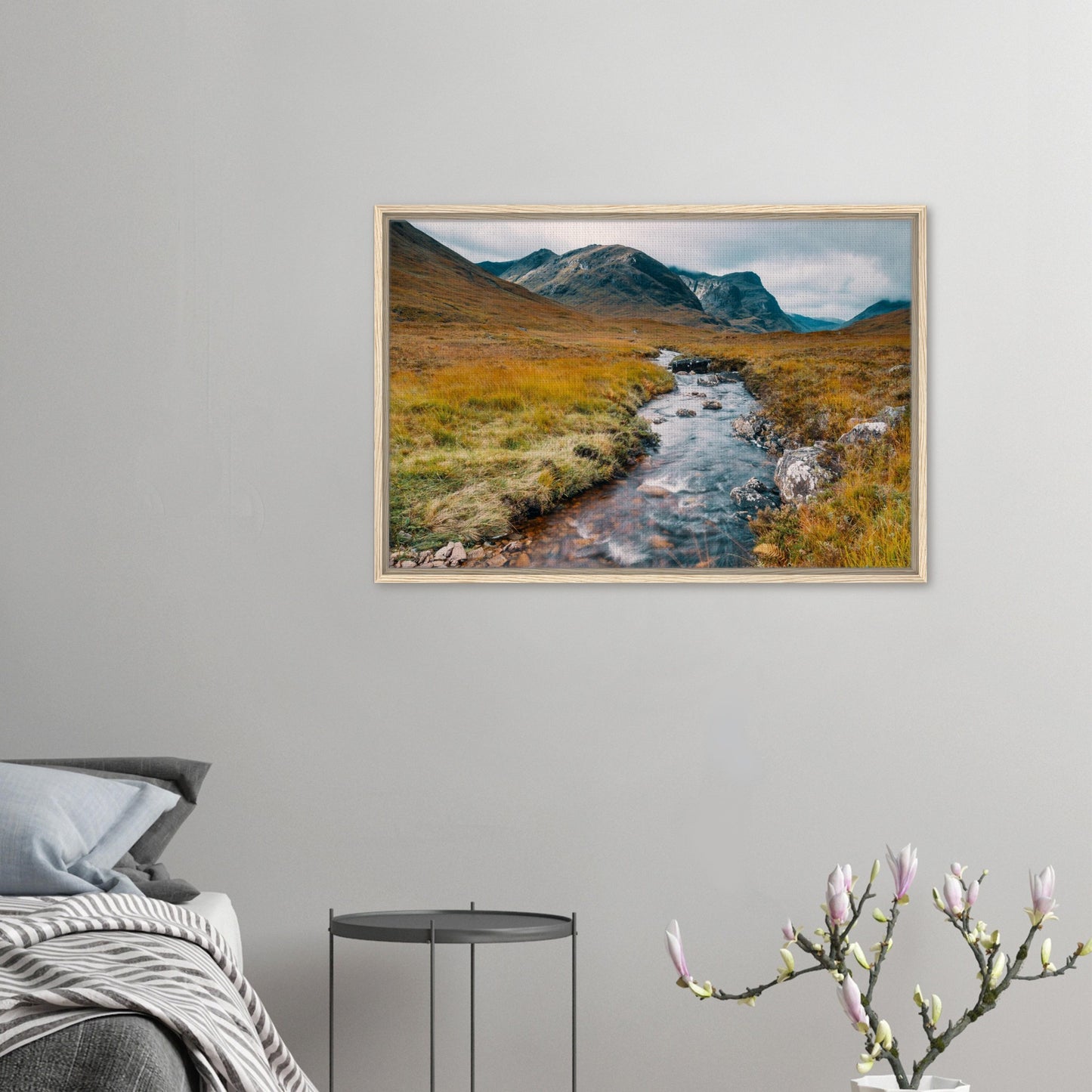 Highland wilderness landscape in Glencoe canvas
