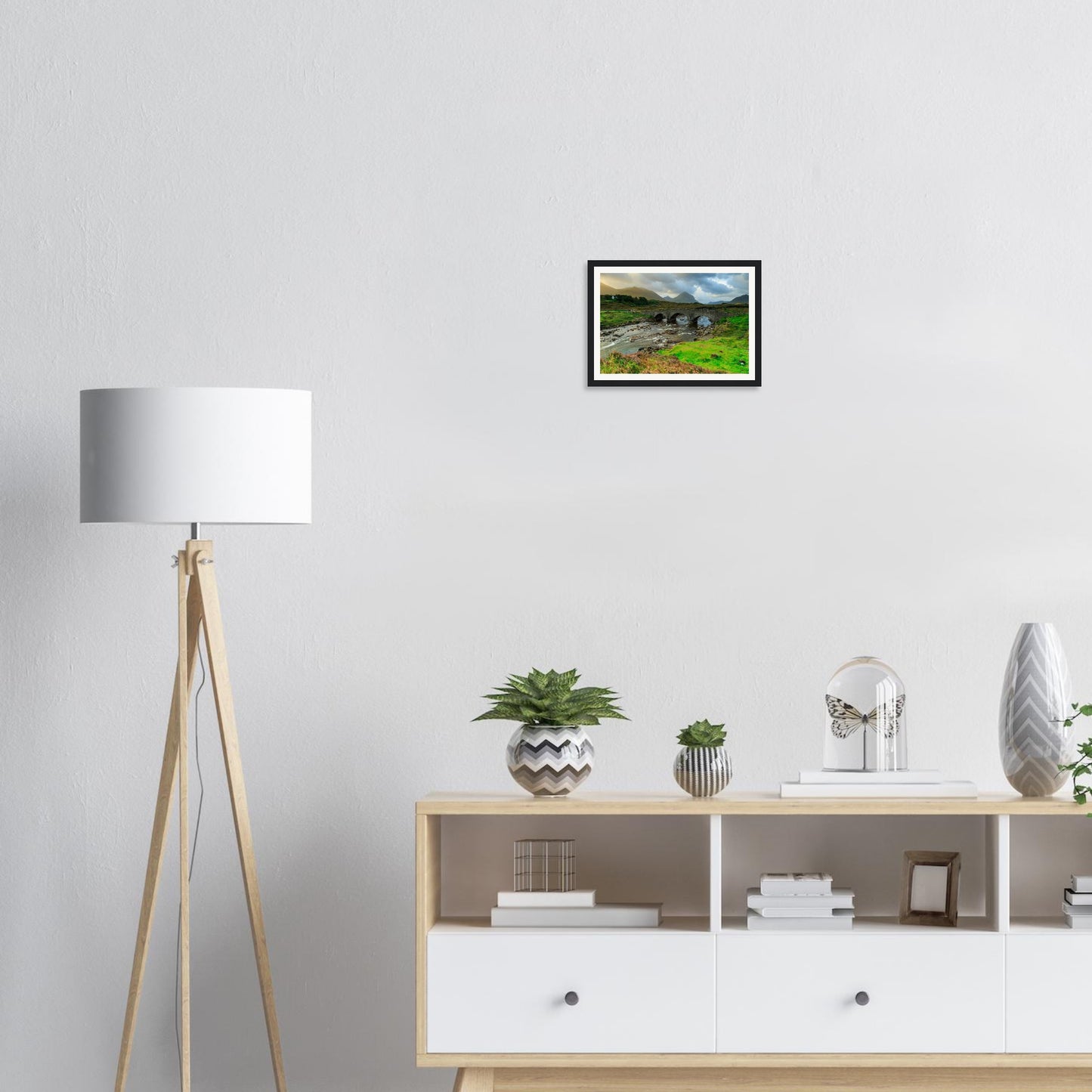 Scenic Isle of Skye framed print featuring Sligachan Old Bridge