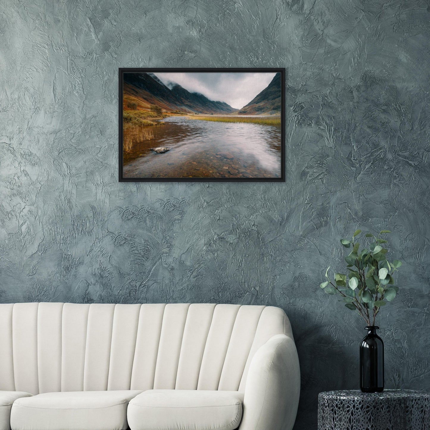 Untouched Glencoe scenery framed for wall