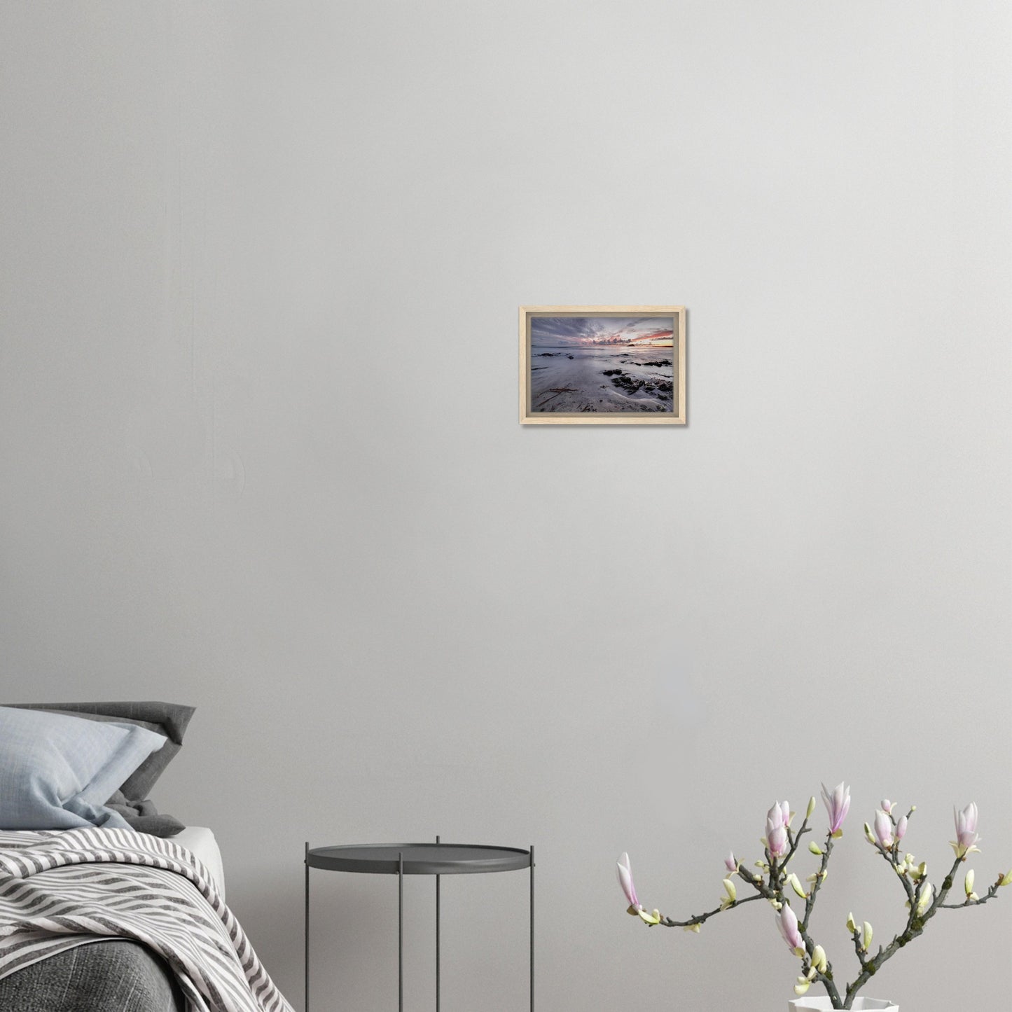 Seascape canvas of Wembury Beach and Mewstone at dusk